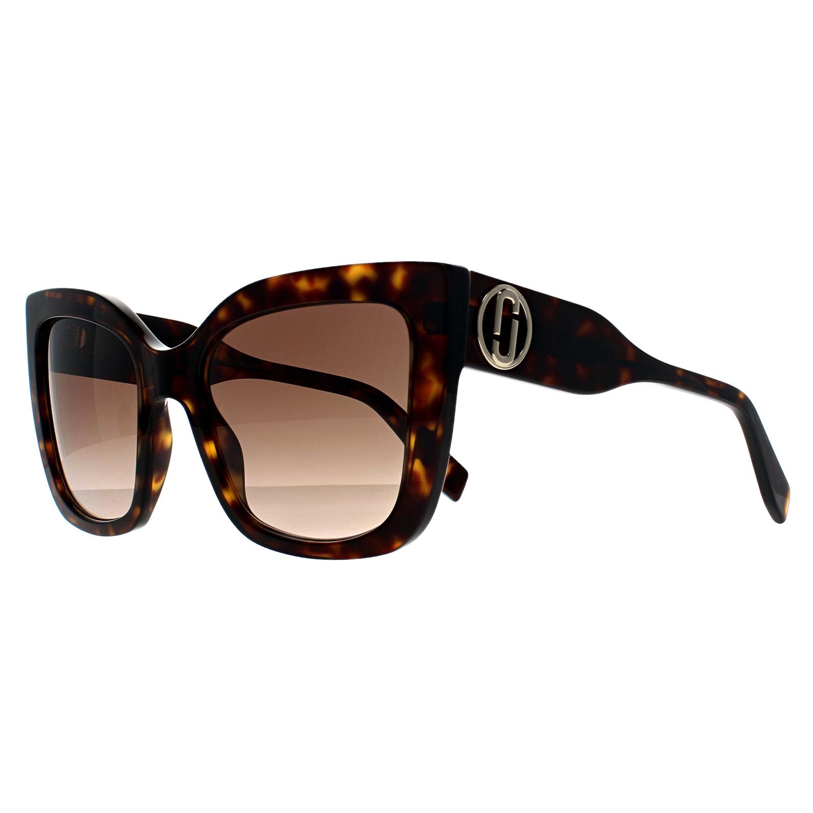 Brown Marc Jacobs Brown Square Havana Brown Gradient MARC 811/S, Image 2 of 3