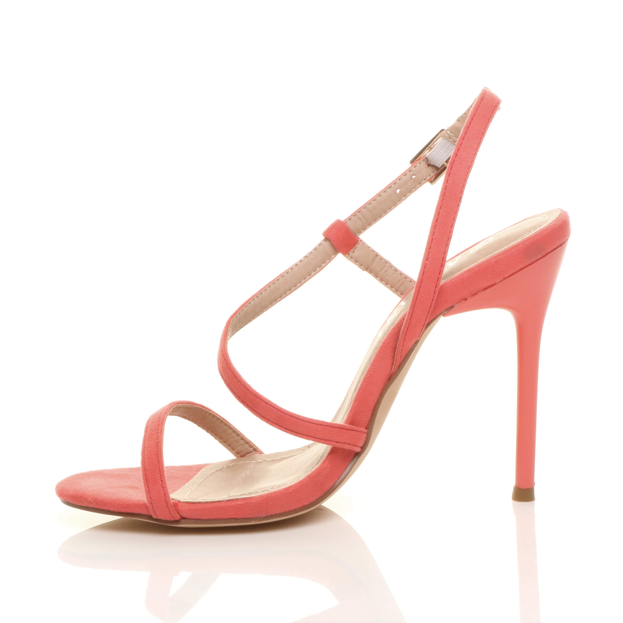 Coral AJVANI Coral High Heel Party Barely There Sandals, Image 3 of 6