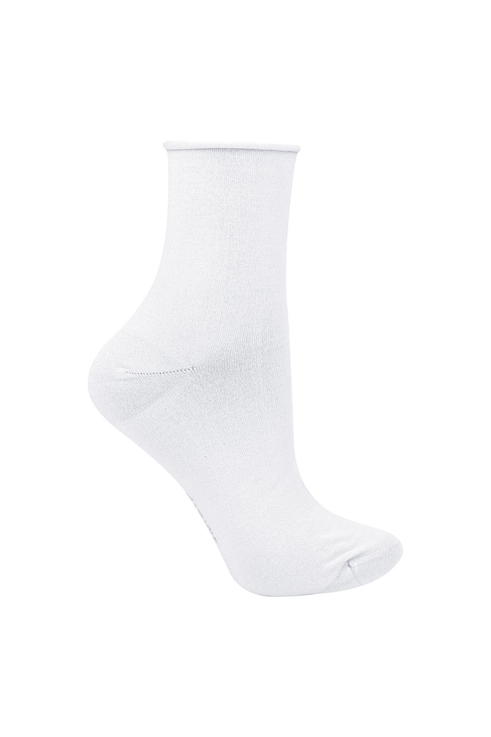 White Bamboo Sensory Soft Seamless Socks, Image 1 of 5