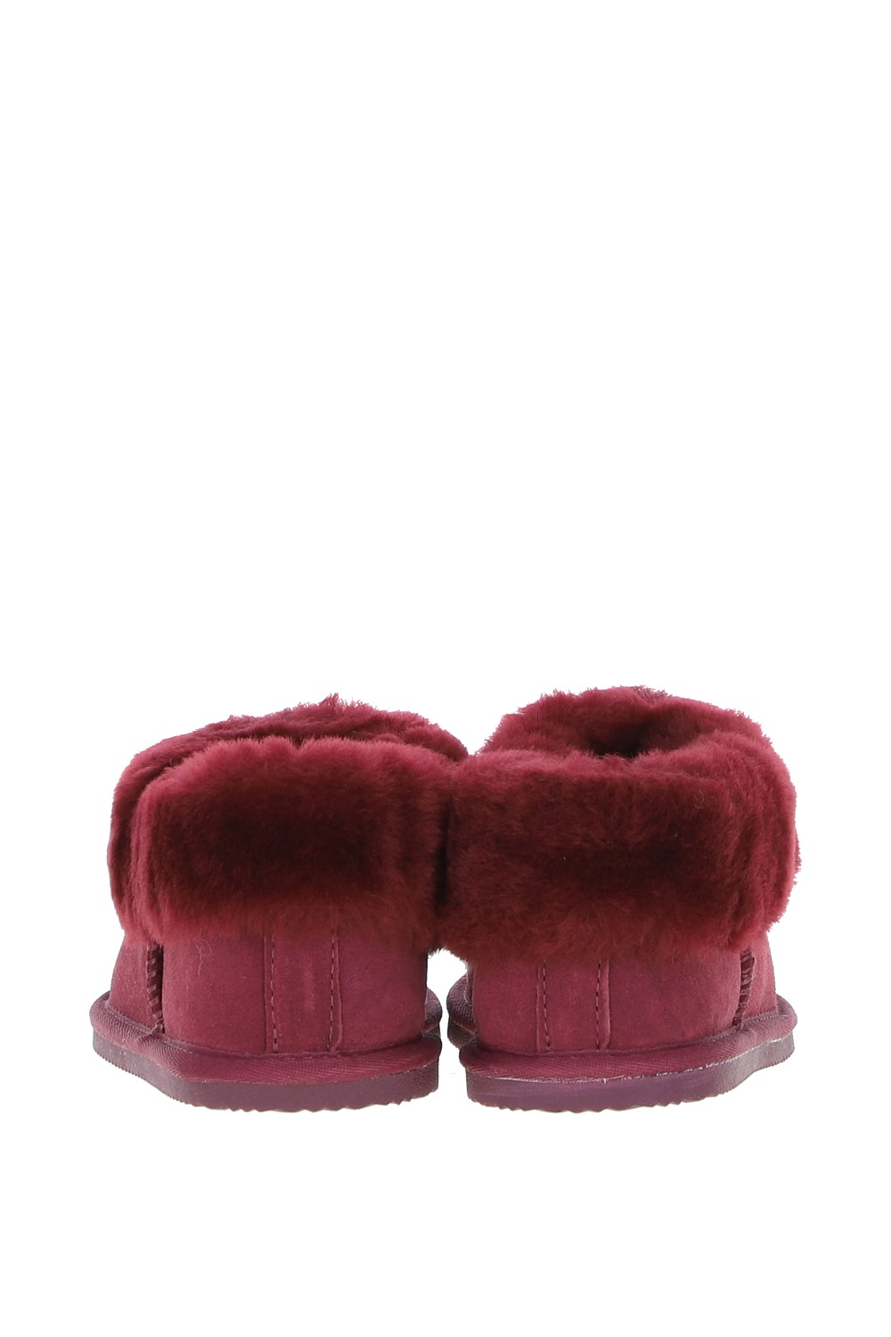 Burgundy Fenland England Burgundy Real Sheepskin Booties, Image 5 of 5