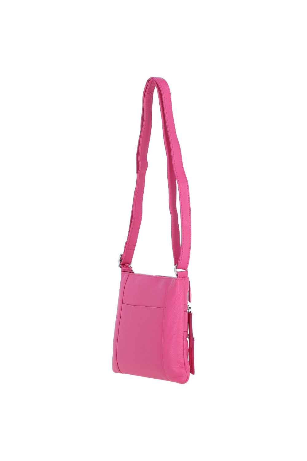 Pink 'Ayr' Real Leather Crossbody Bag, Image 5 of 5
