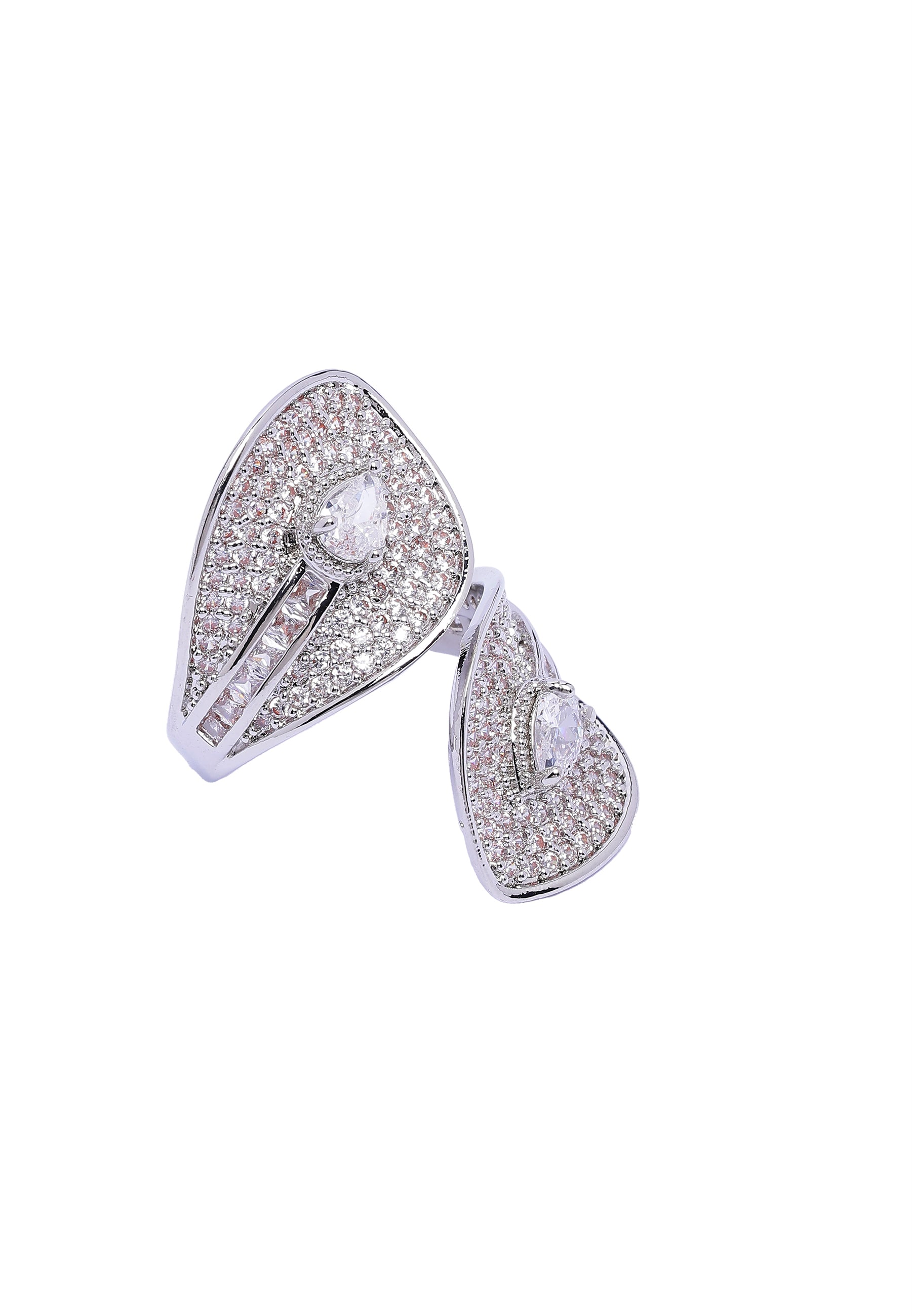 Silver Full-coverage Serpent Ring - Free-Size, Image 4 of 6