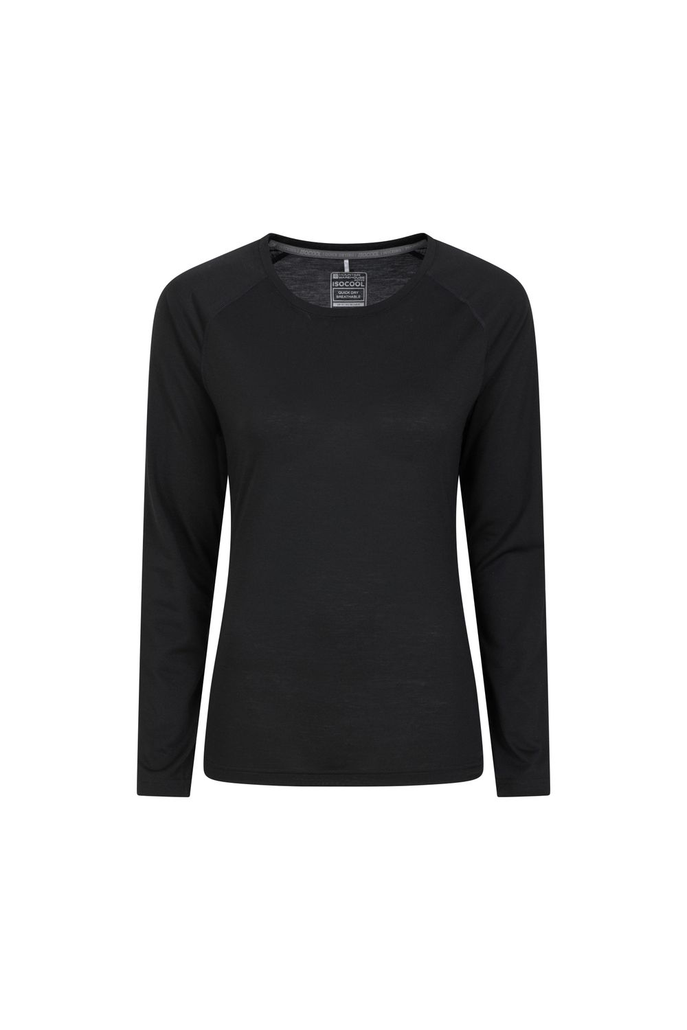 Black Quick Dry Long Sleeved Top, Image 2 of 4