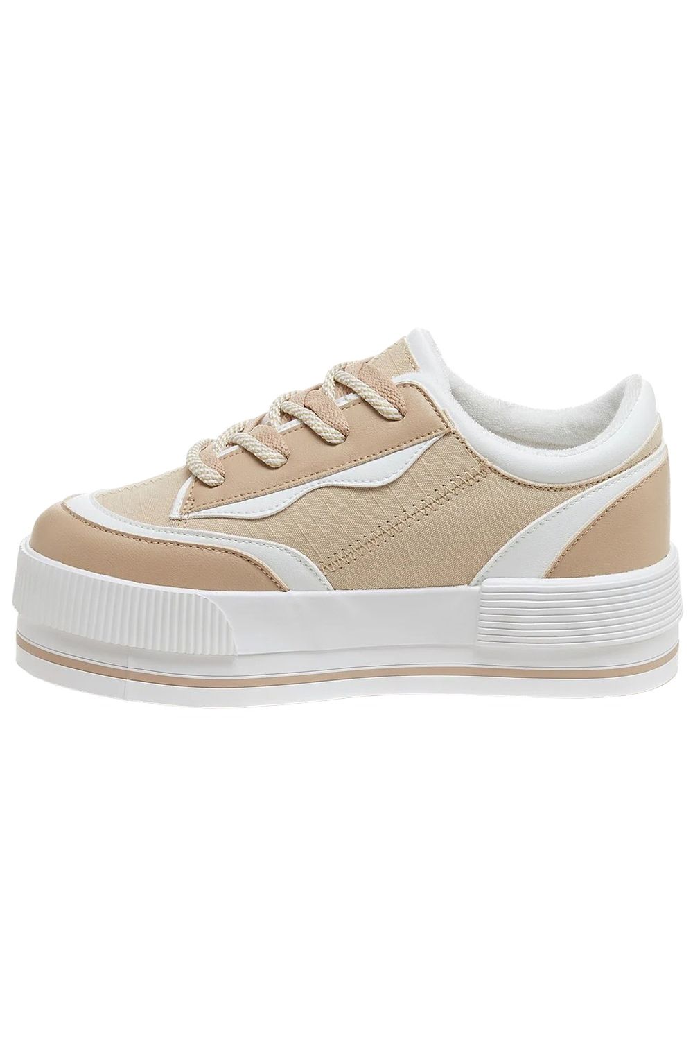 Camel Wink Platform Trainers, Image 3 of 7