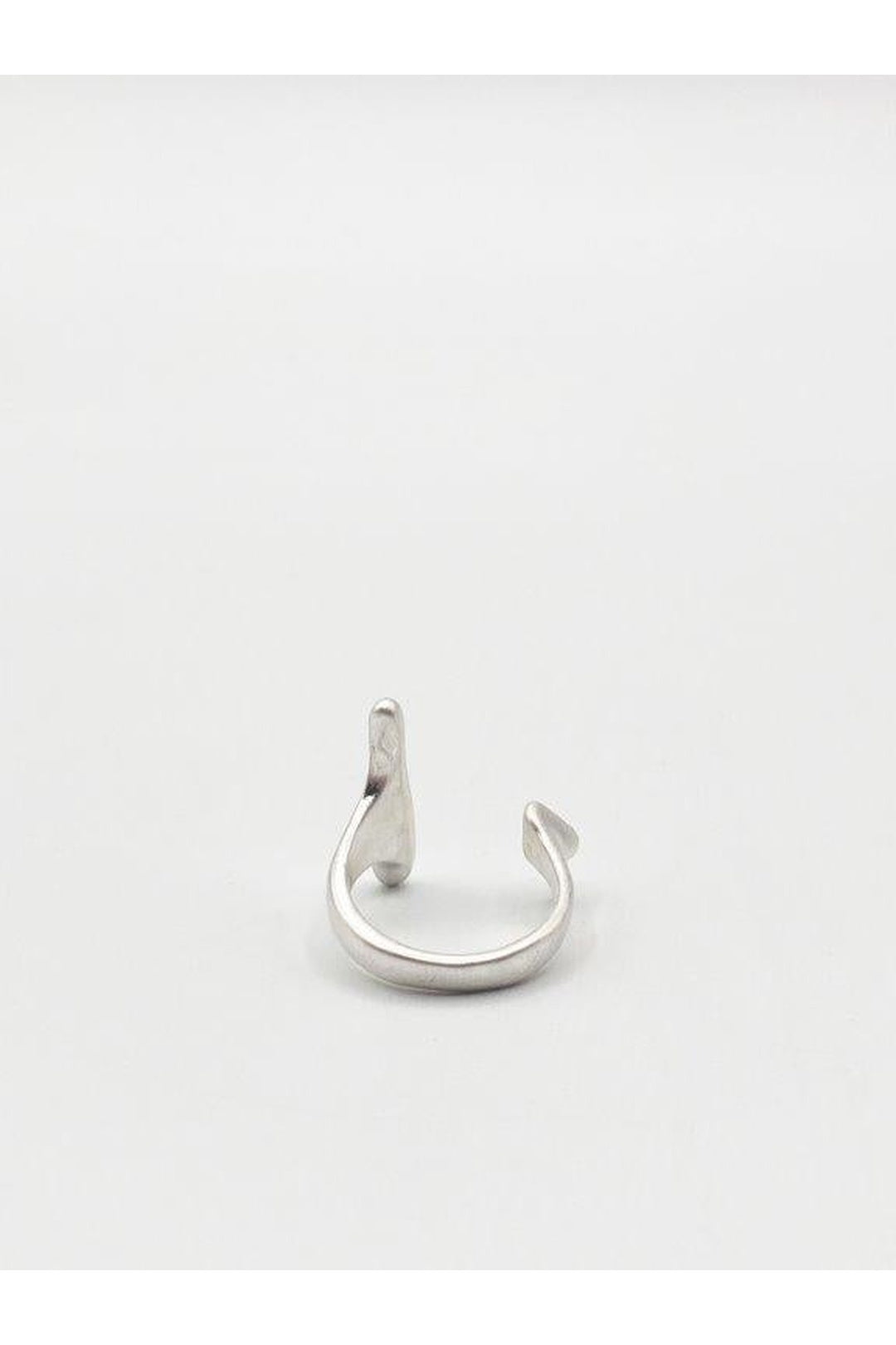 Silver Geometric Shape Ring in Silver, Image 2 of 3