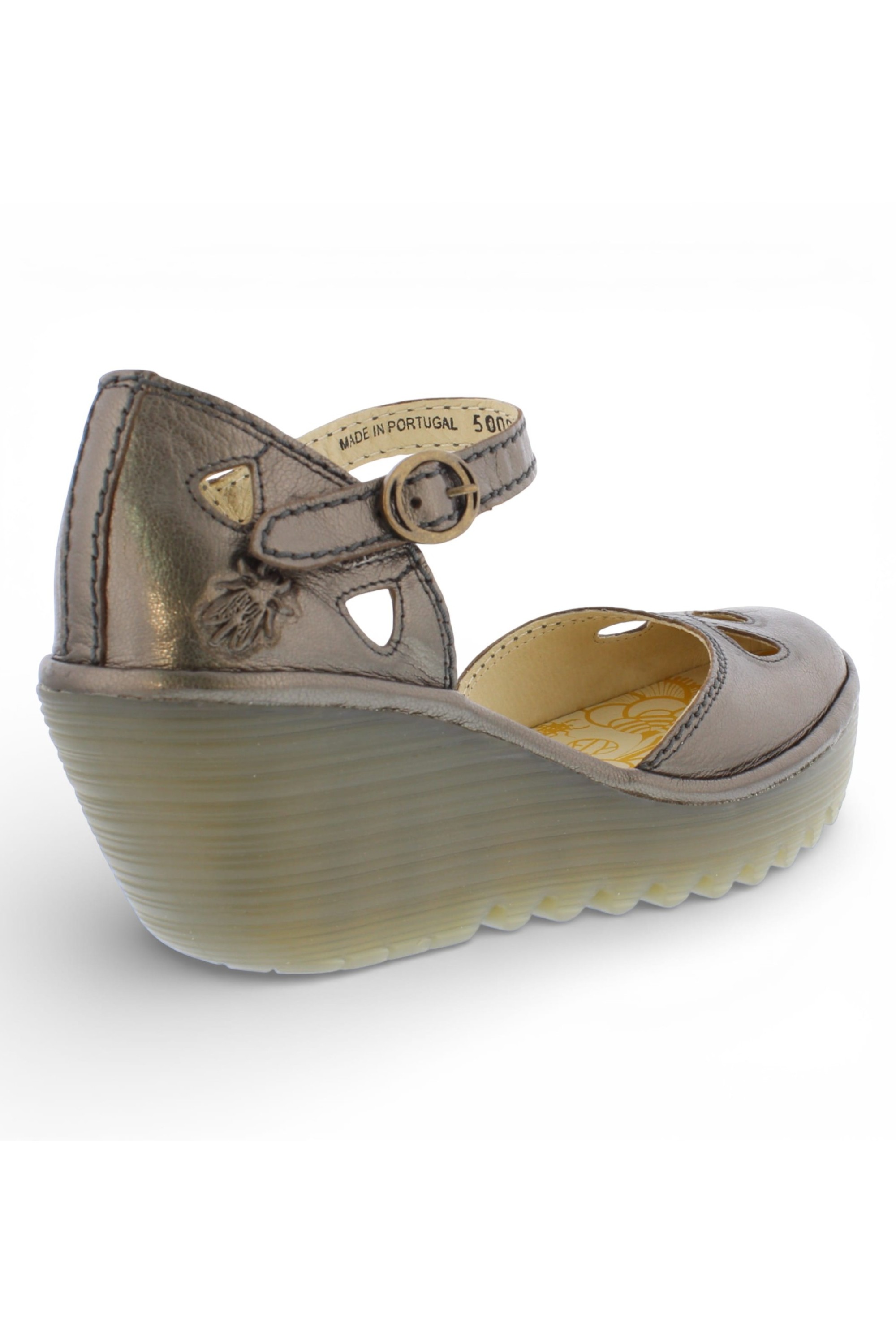 Brown Womens Contemporary Wedge Sandals -Yuna, Image 7 of 8