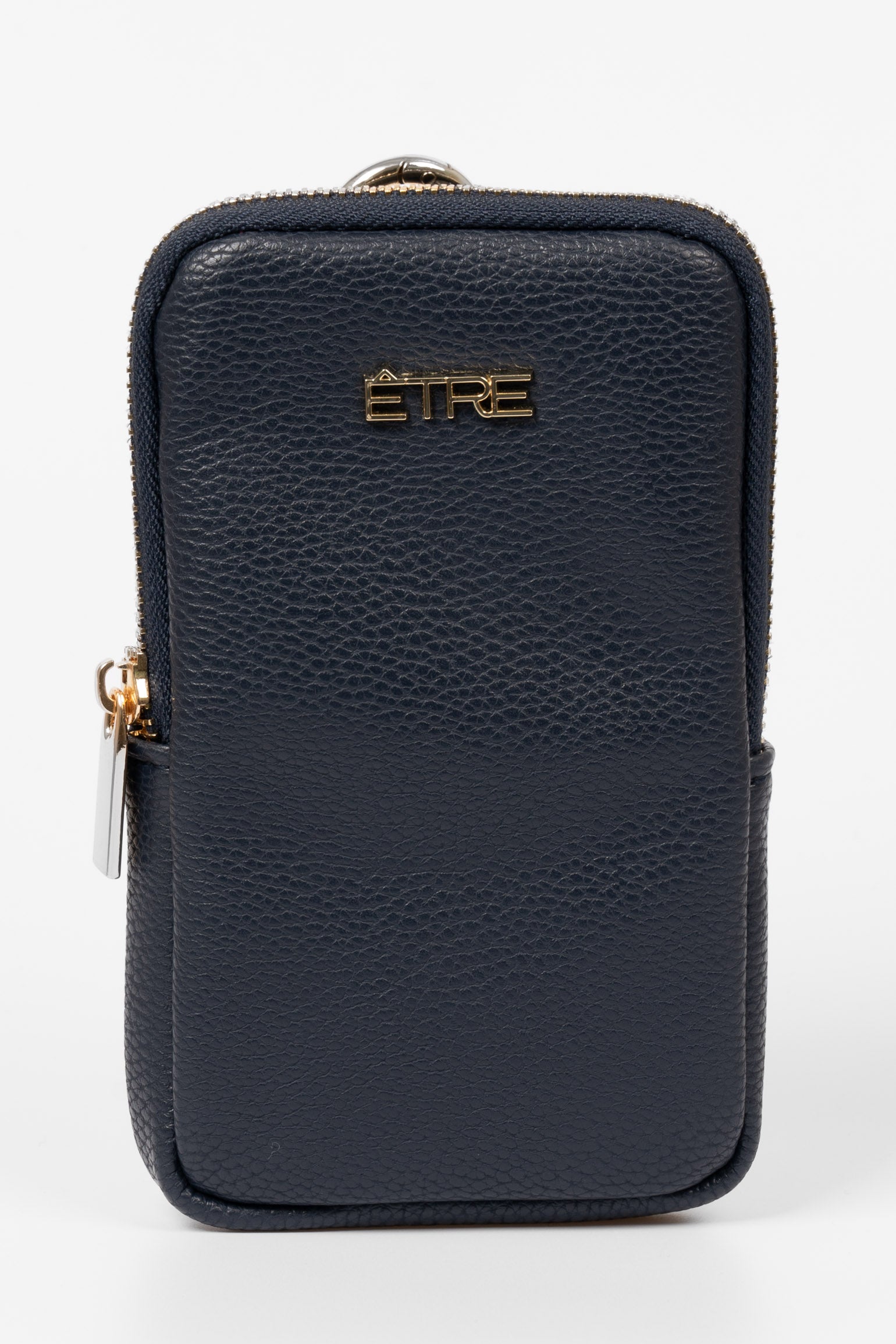 Navy Blue Etre Navy Blue Faux Leather Glasses Case, Image 1 of 3