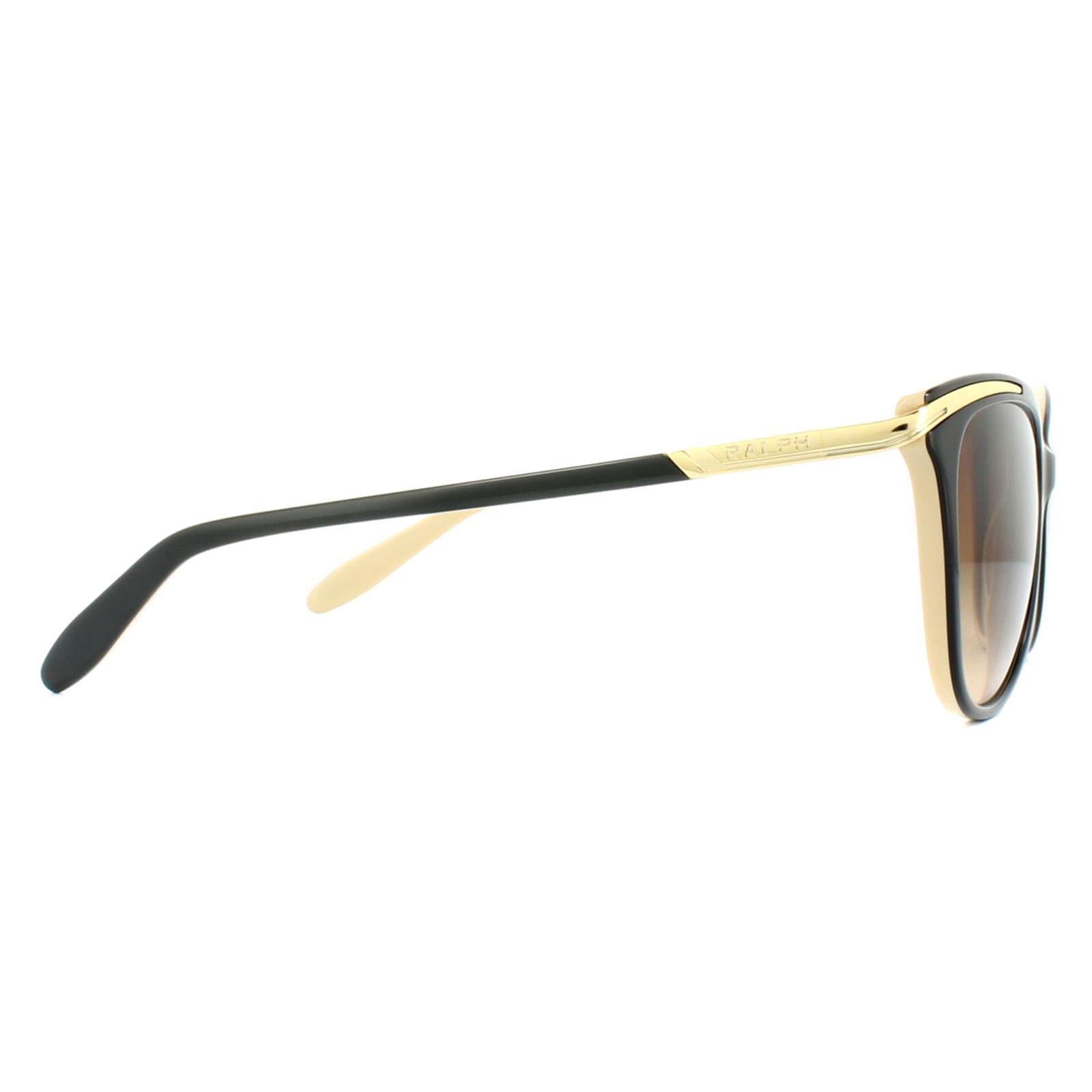 Black Ralph Black Cat Eye Black Brown Gradient Sunglasses, Image 4 of 6