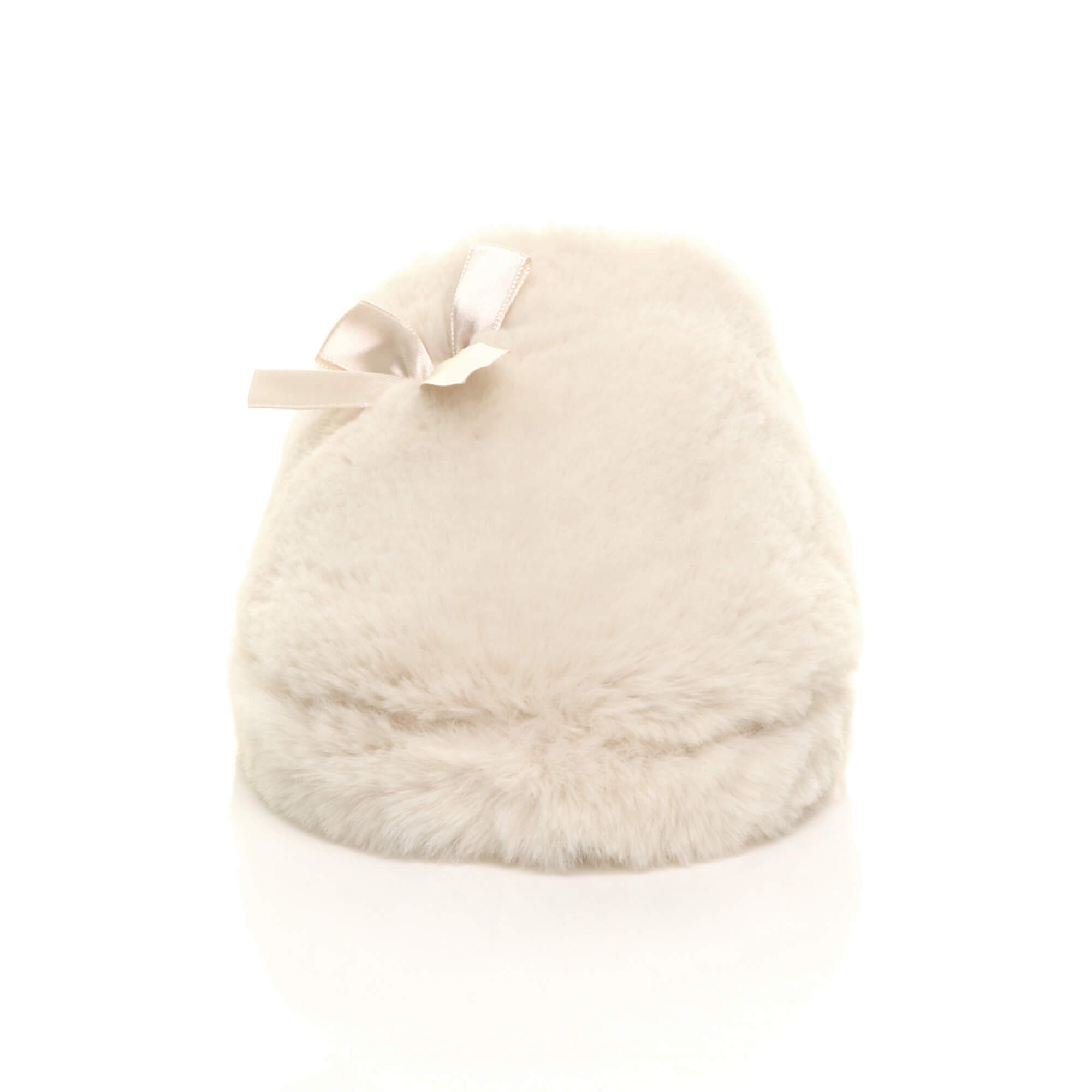 Beige AJVANI Beige Fluffy Mule Slippers, Image 6 of 6