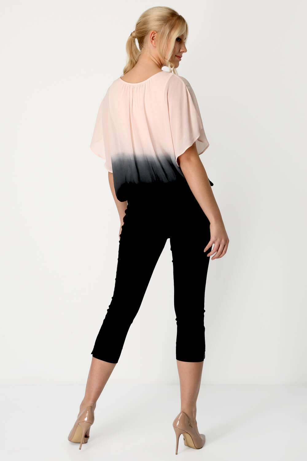 PINK Ombre Batwing Top, Image 4 of 8