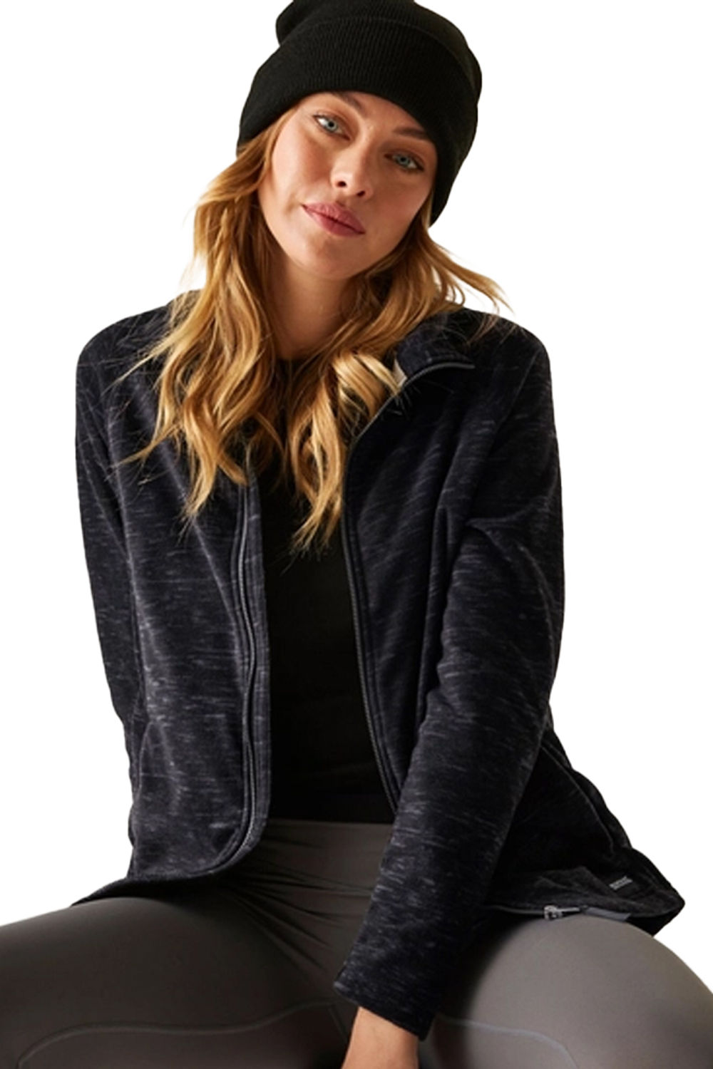 Black Mayse Full Zip Fleece Jacket, Image 1 of 6