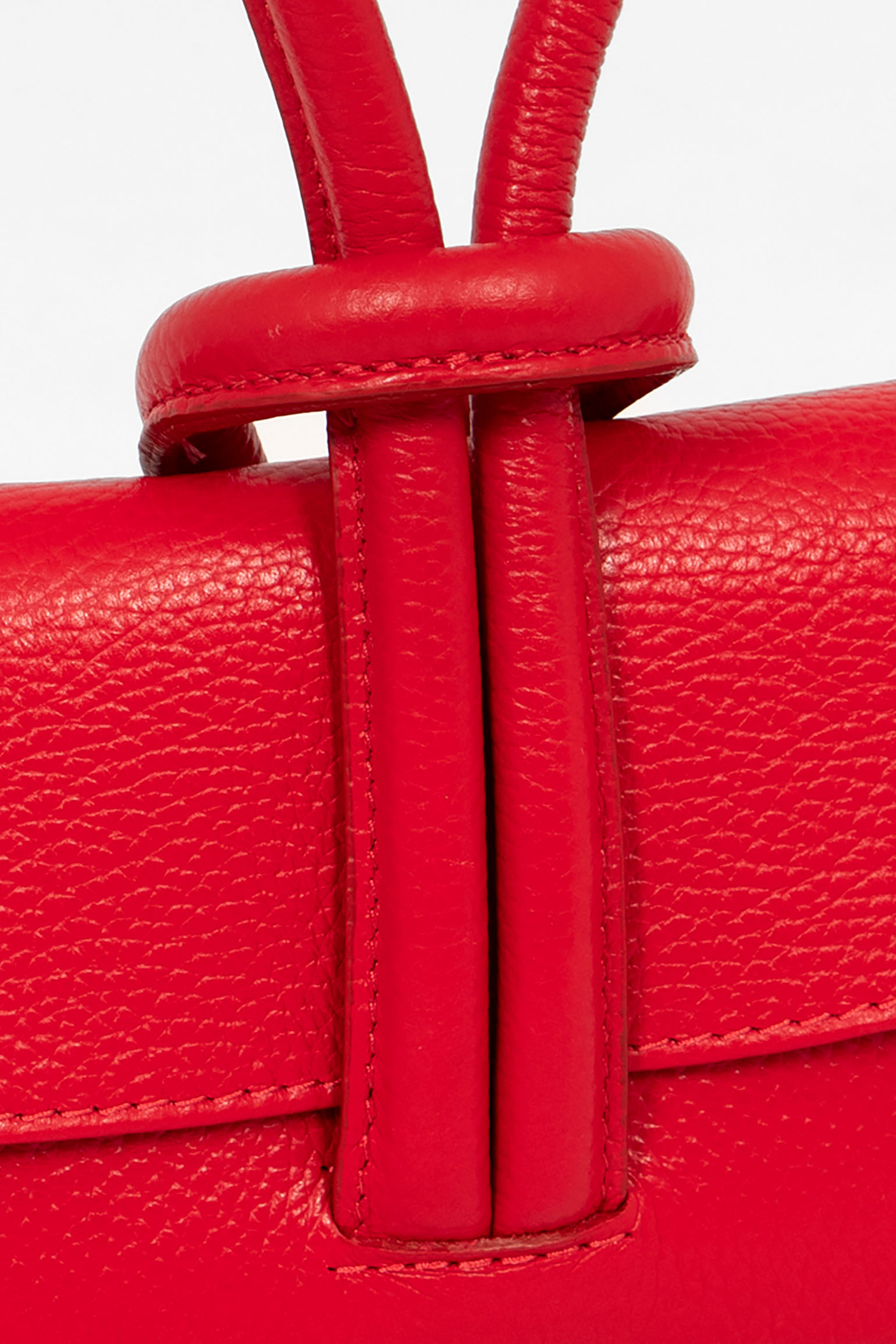 Red Sarta Red Italian Leather Wristlet Clutch Bag, Image 5 of 5