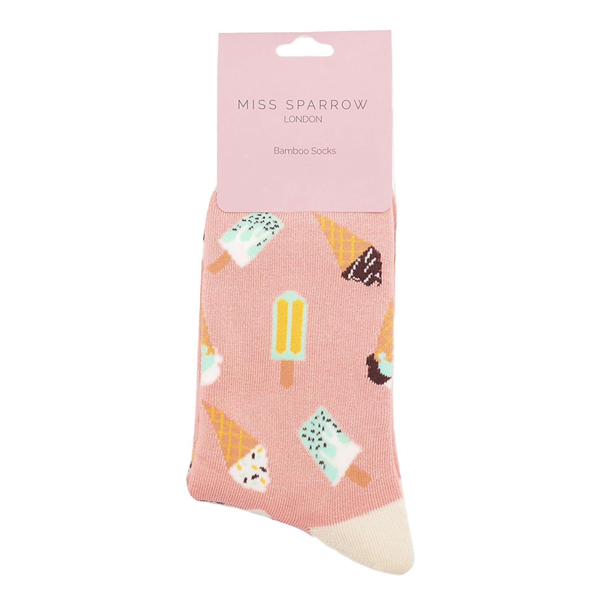 Pink Ice Cream Socks | Novelty Bamboo Gift Socks, Image 3 of 3