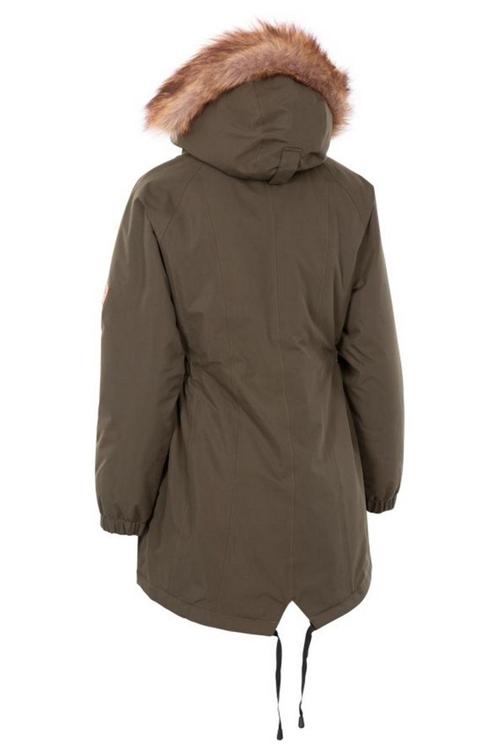 Dark Green Celebrity Insulated Longline Parka Jacket, Image 2 of 5