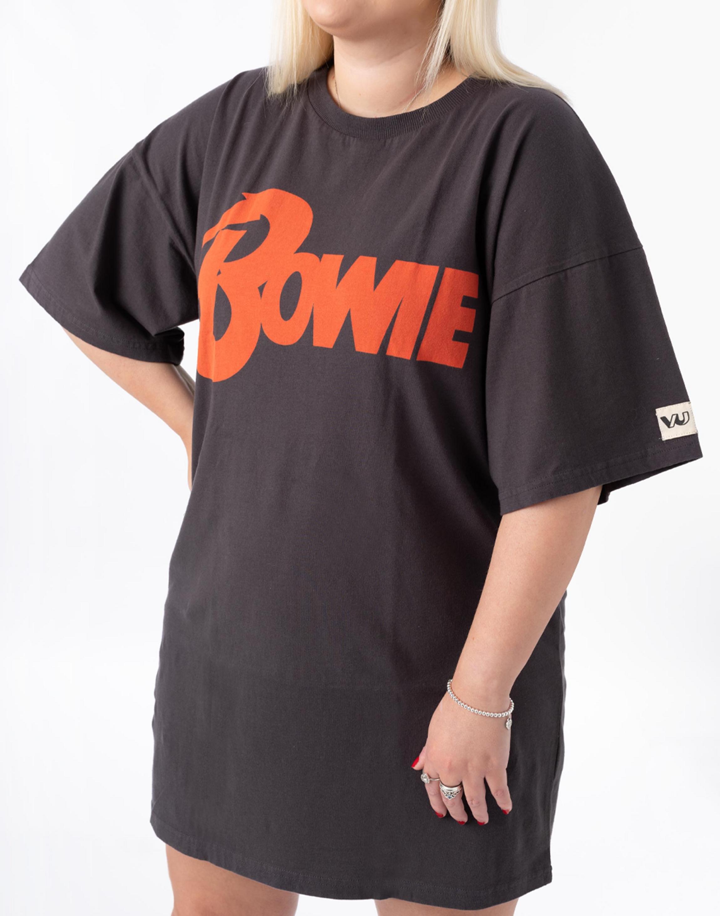 Grey David Bowie Oversized Short Sleeved T-Shirt, Image 4 of 6