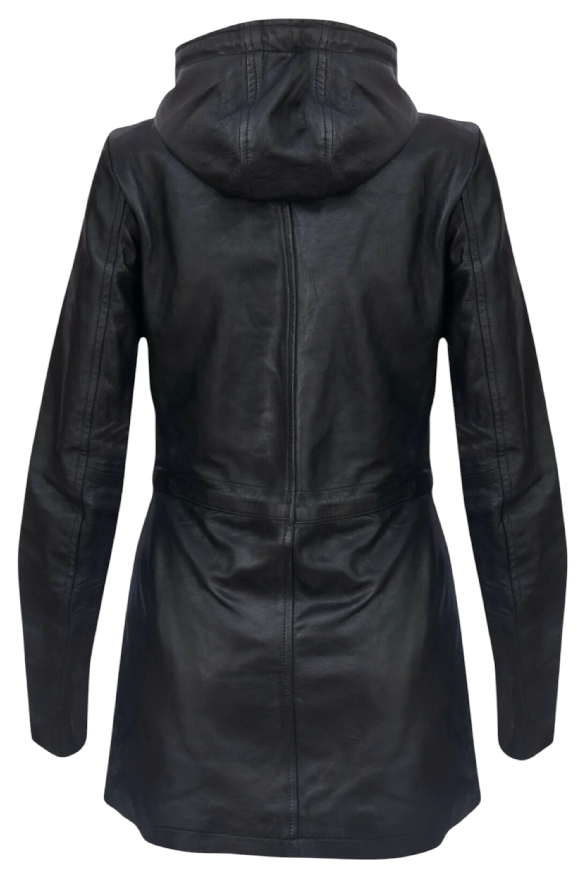 Black Hooded Parka Jacket-Oakengates, Image 4 of 5