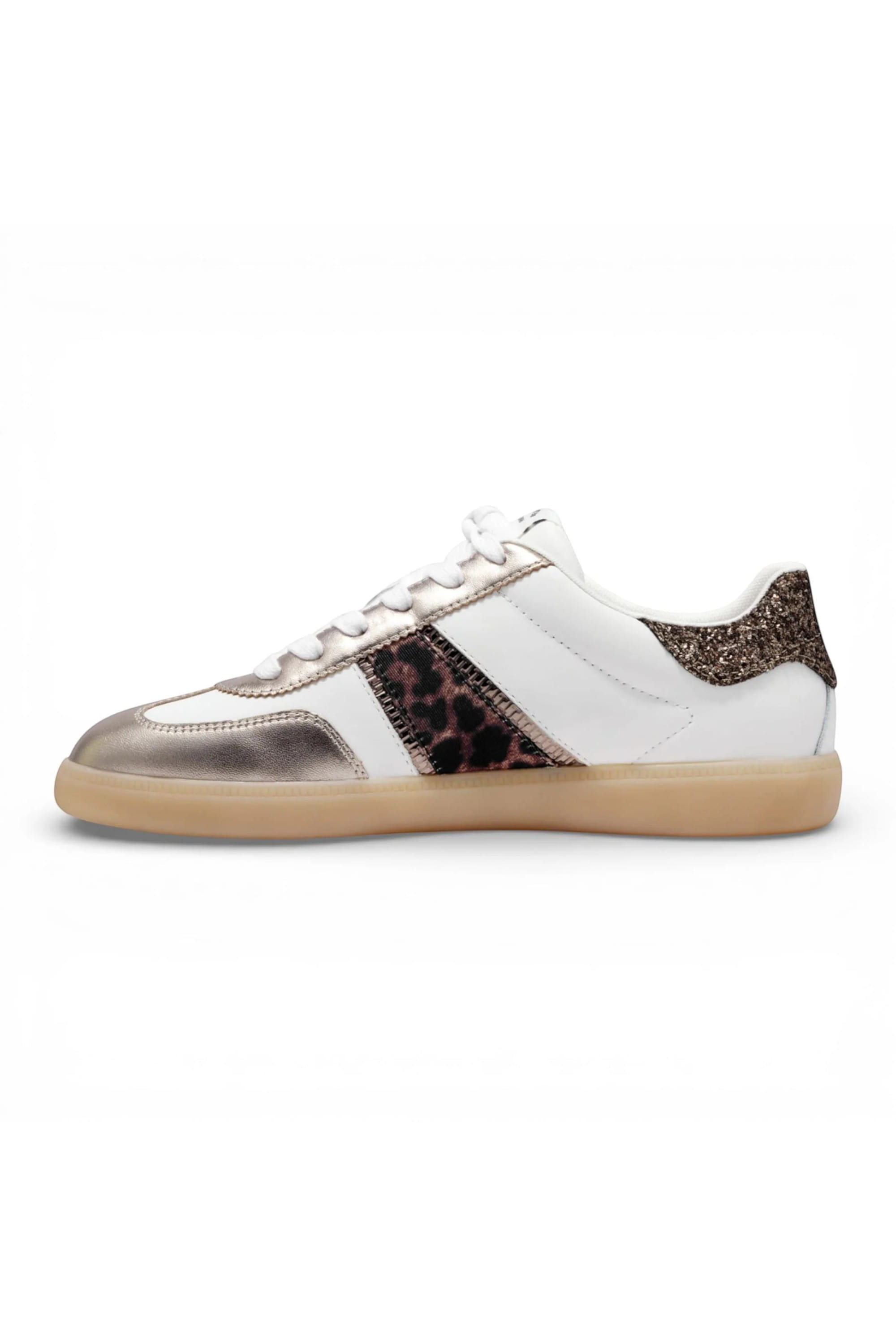 Brown Tamaris Brown Tamaris Womens White Leopard Sneakers, Image 7 of 7