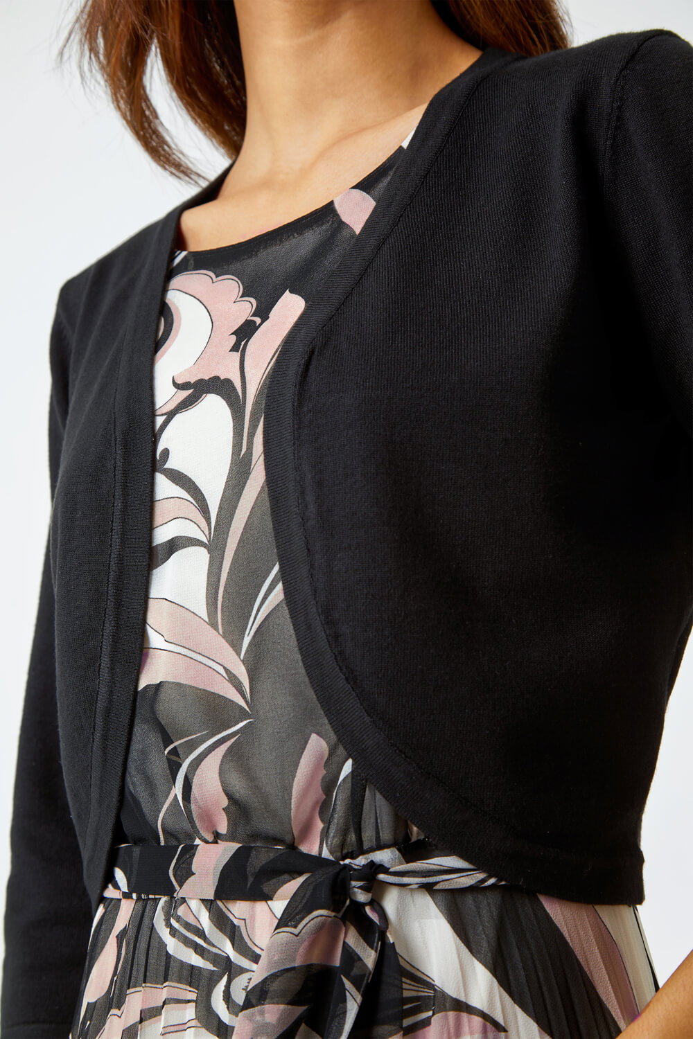 Black Knitted Bolero Shrug, Image 5 of 5