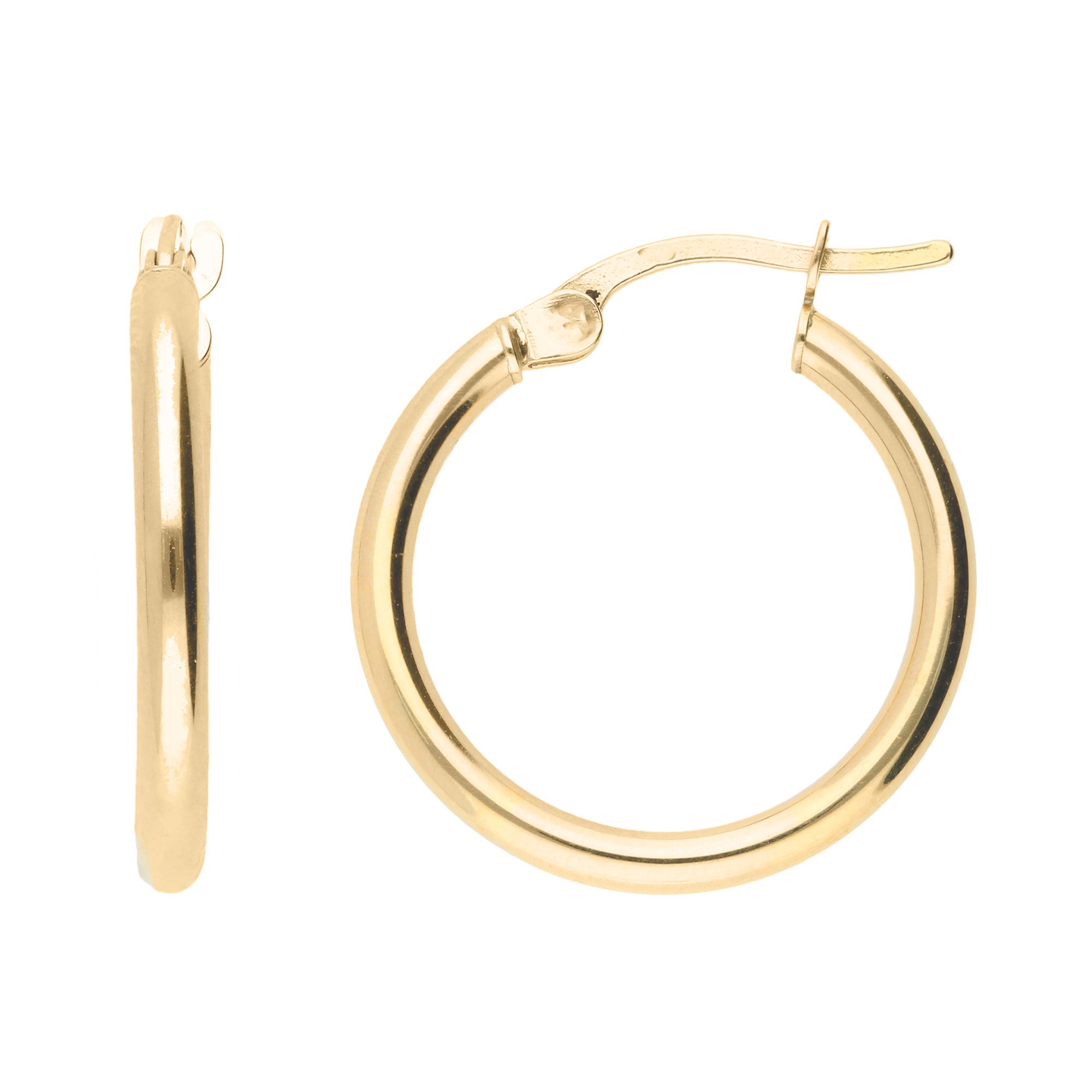 Gold Simple And Elegant Gold Plated Hoop Earrings, Image 1 of 1