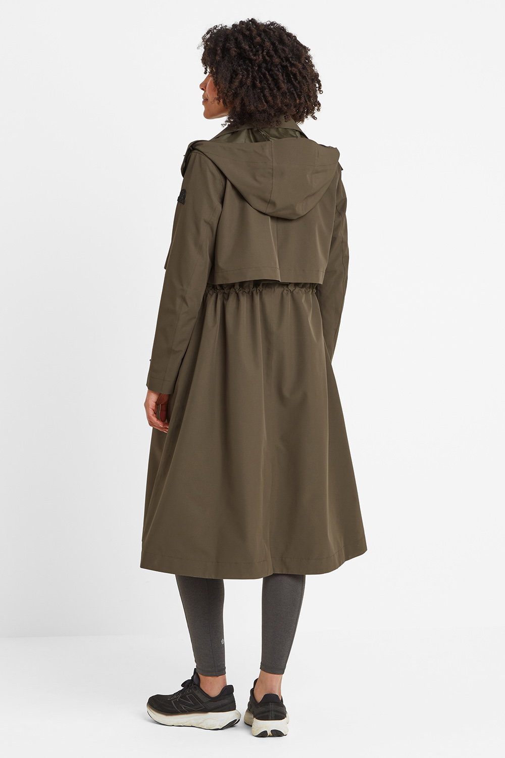 Khaki Alva Waterproof Trench Coat, Image 3 of 6