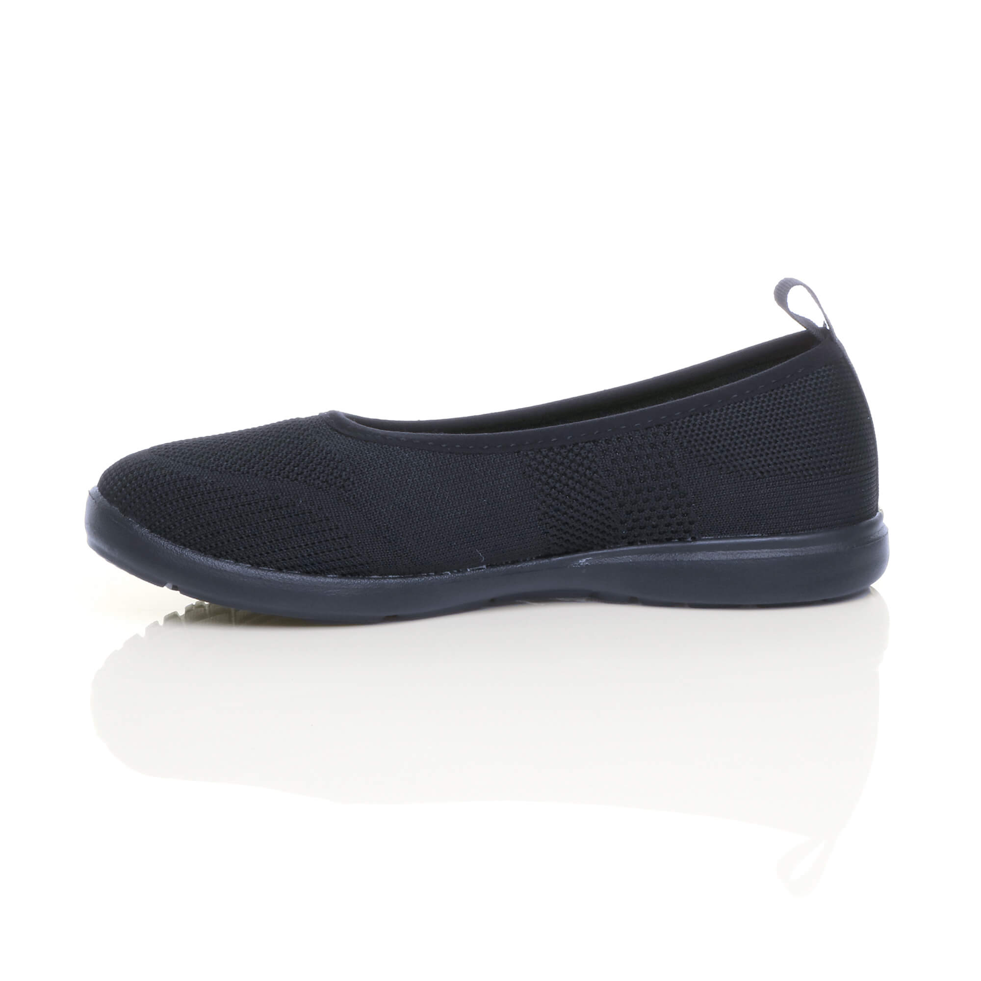 Navy Blue AJVANI Navy Blue Flat Comfort Slip On Trainers, Image 3 of 6