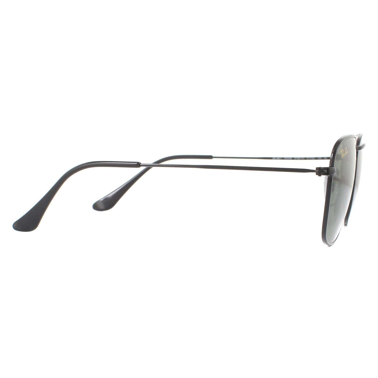 Black Round Polished Black Green G-15 Sunglasses, Image 4 of 4