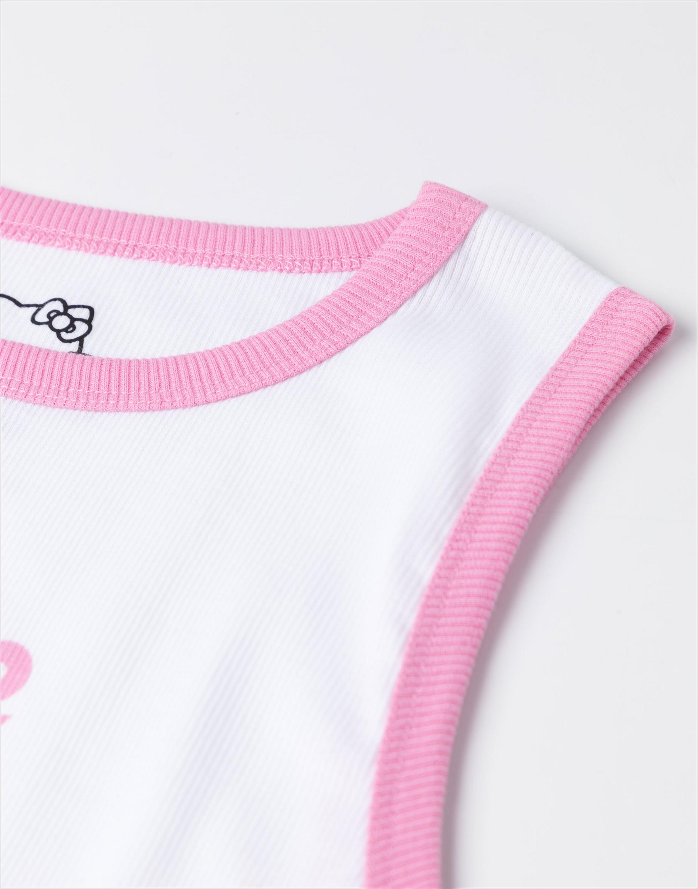 Pink Hello Kitty Vest and Shorts Pyjama Set, Image 5 of 6