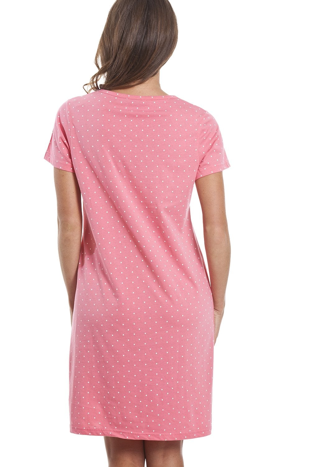 Pink Owl Print Cotton Nightdress, Image 3 of 5