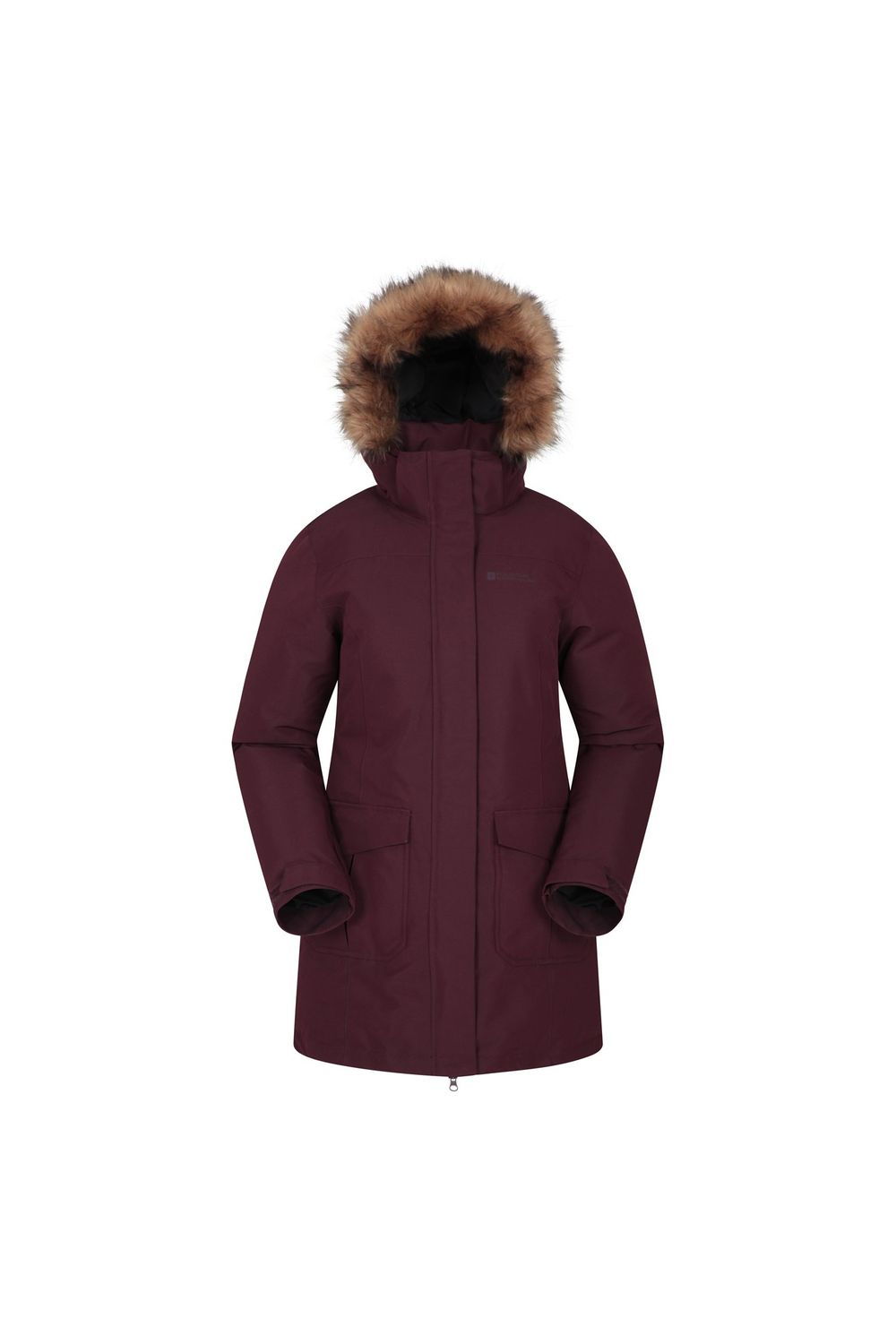Burgundy Tarka II Long Padded Jacket, Image 1 of 5