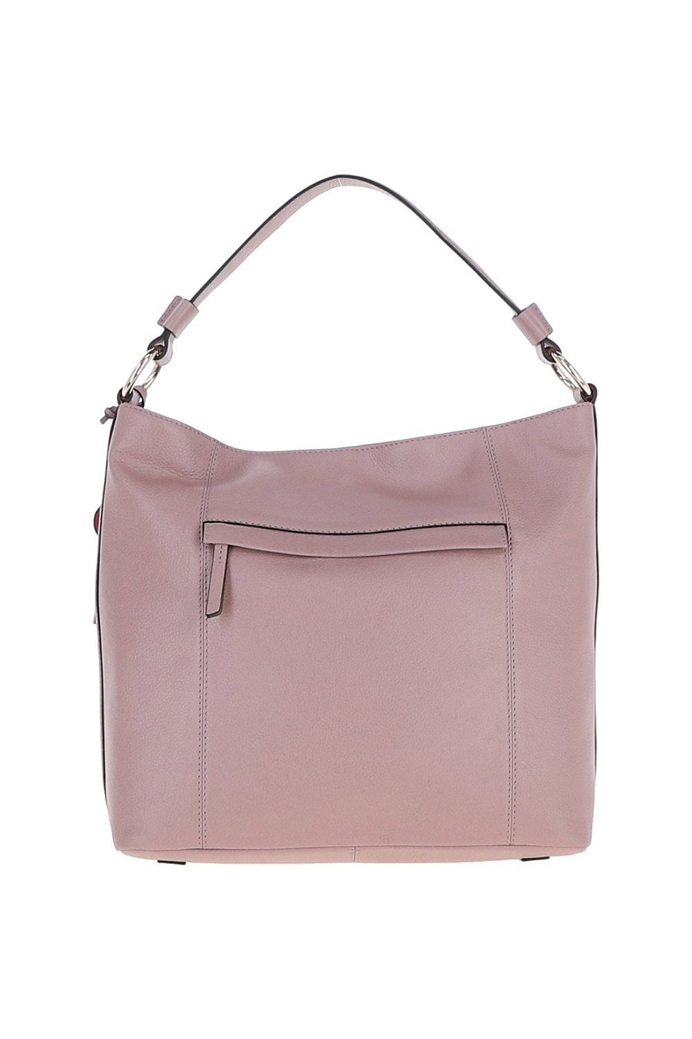 Pink 'Musette' Real Leather Hobo Bag, Image 3 of 5