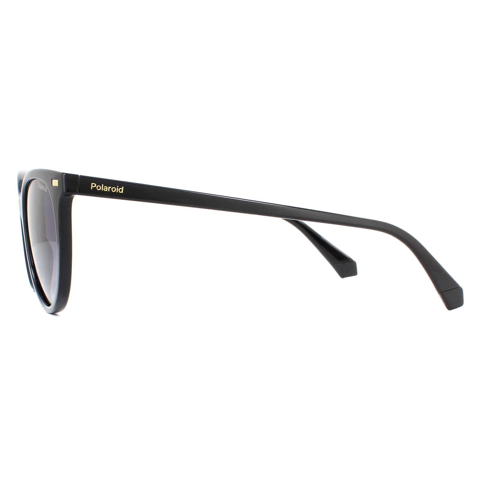 Cat Eye Black Grey Grey Gradient Polarized Sunglasses, Image 3 of 4