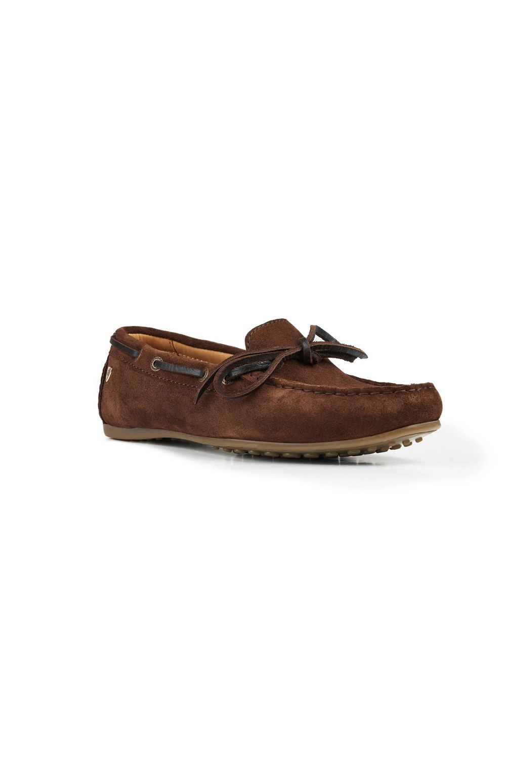 Brown Sofia Suede Moccasins, Image 1 of 2