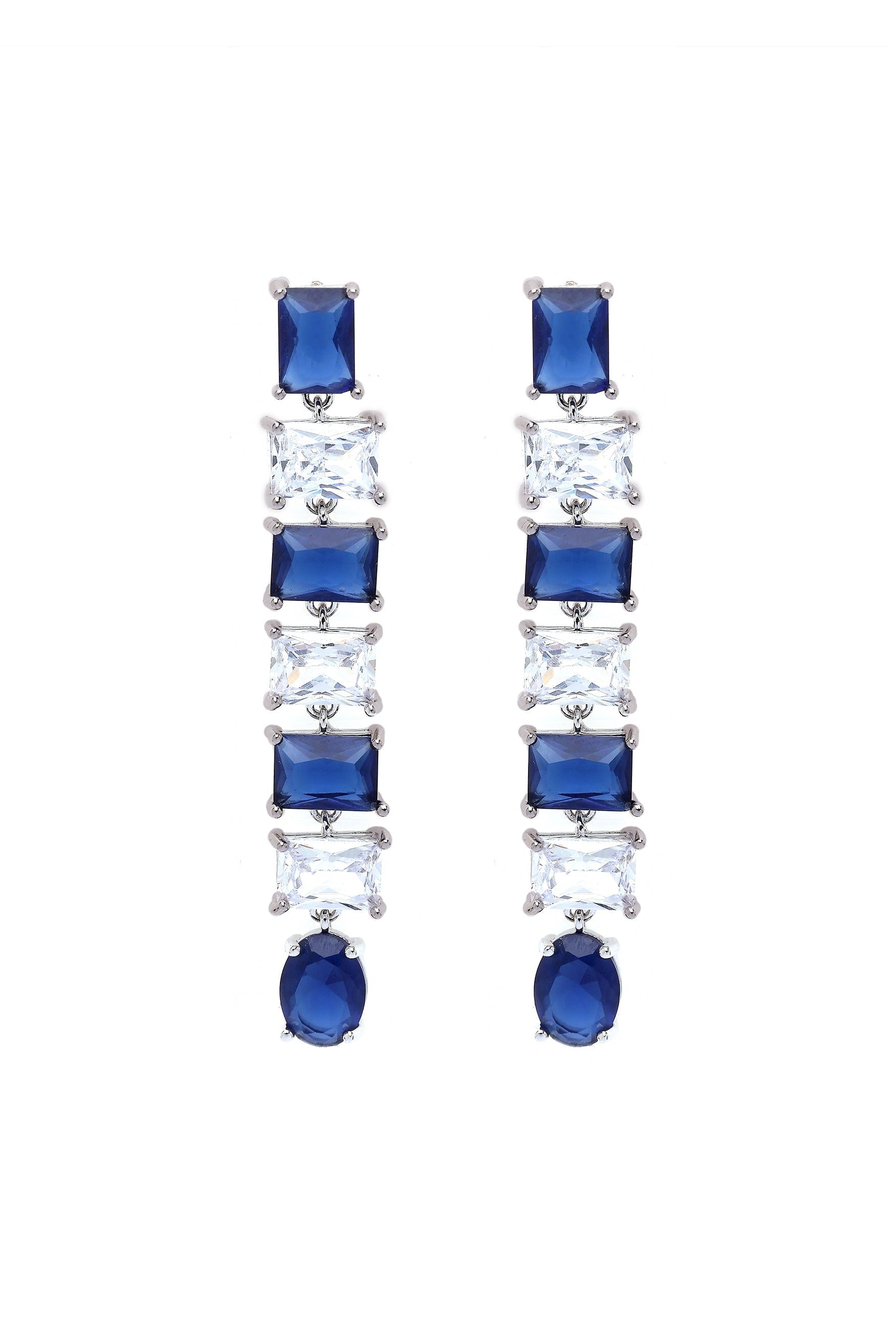 Blue Blue Square Drop Earrings
