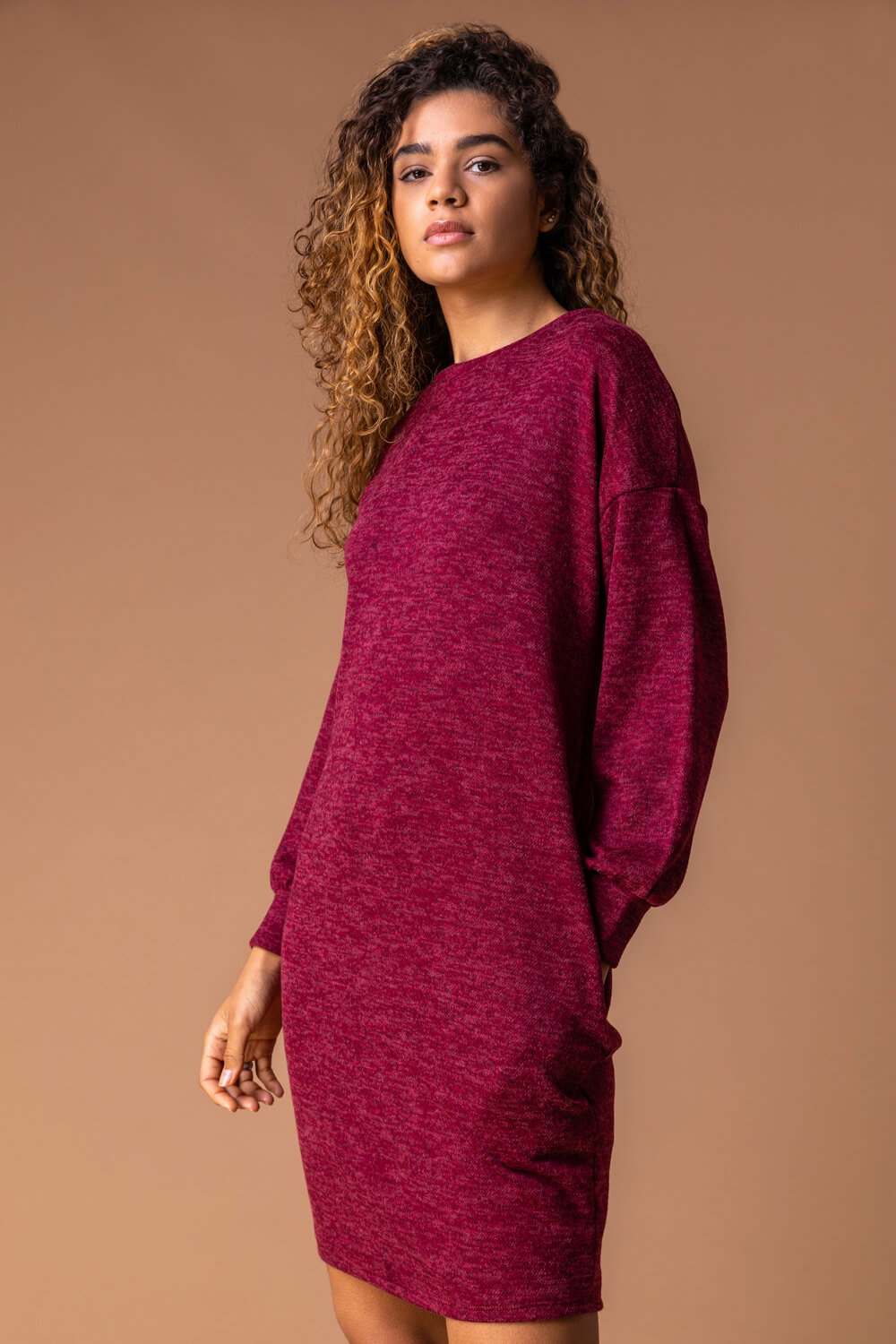 jersey cocoon dress TOTEME - Cocoon tank dress terracotta