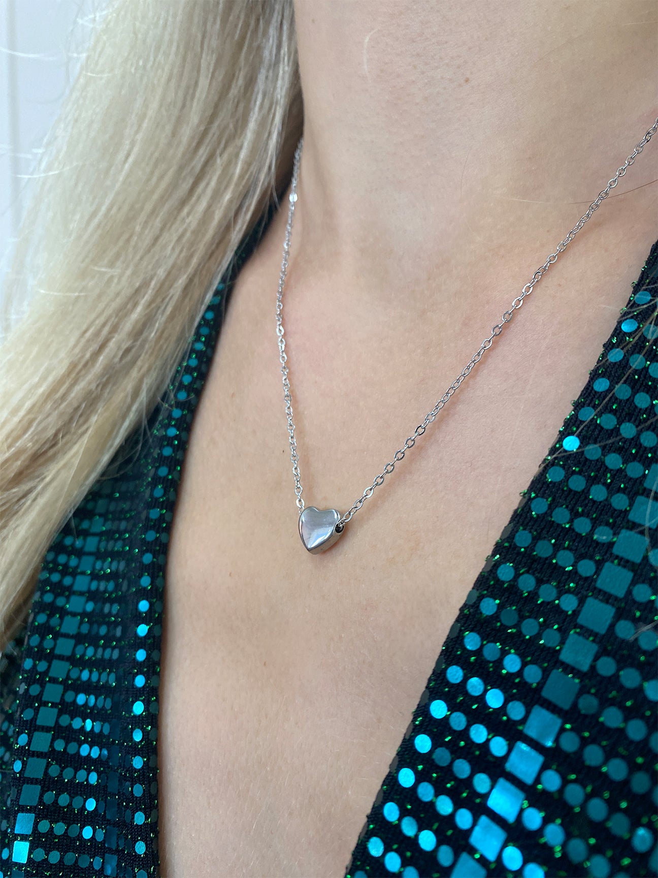 Silver Small Heart Necklace in Silver - Gift Boxed, Image 5 of 5