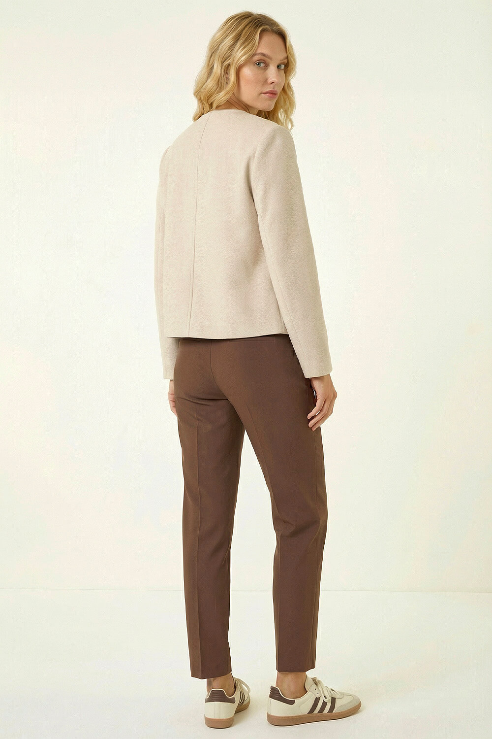 Biscuit Waterfall Edge Jacket, Image 4 of 5