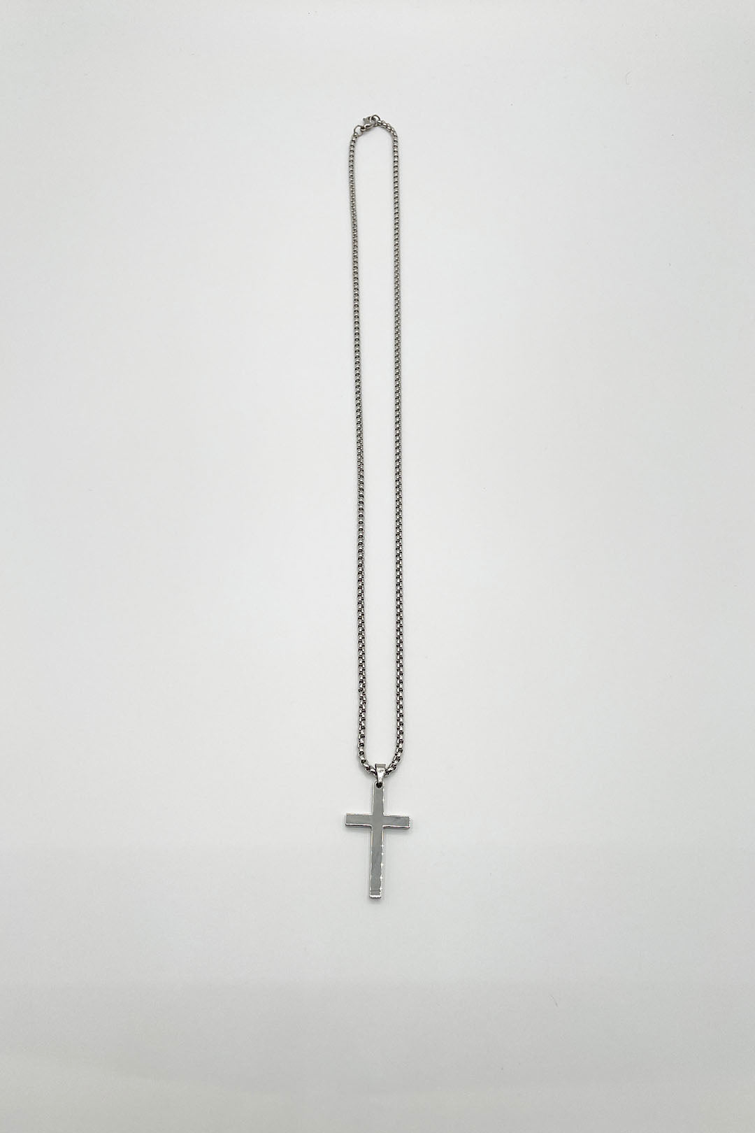 Silver SVNX Silver Cross Pendant Necklace in Silver, Image 3 of 4