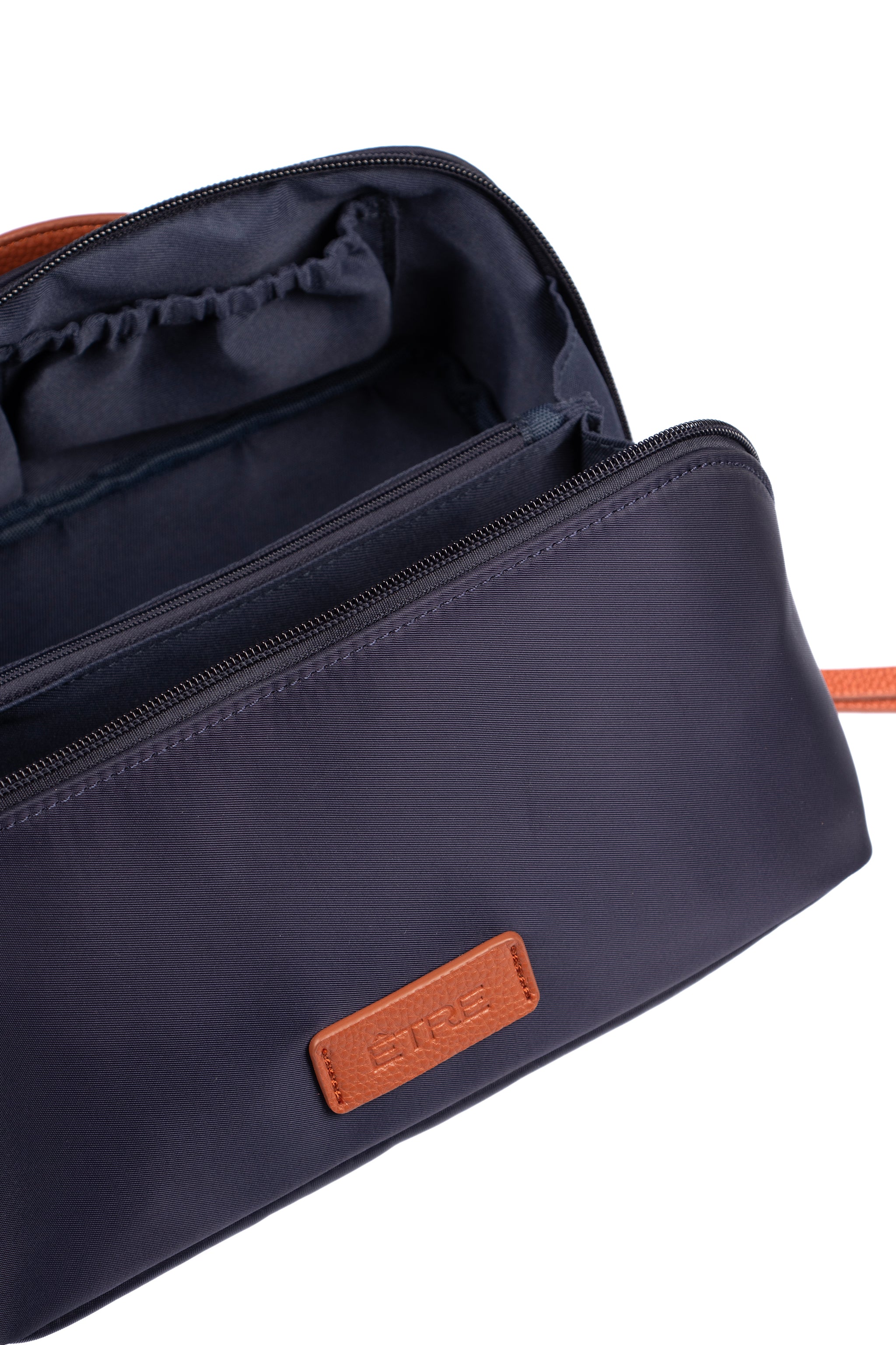 Navy Blue Etre Navy Blue Plain Vanity Case Makeup Bag, Image 2 of 2