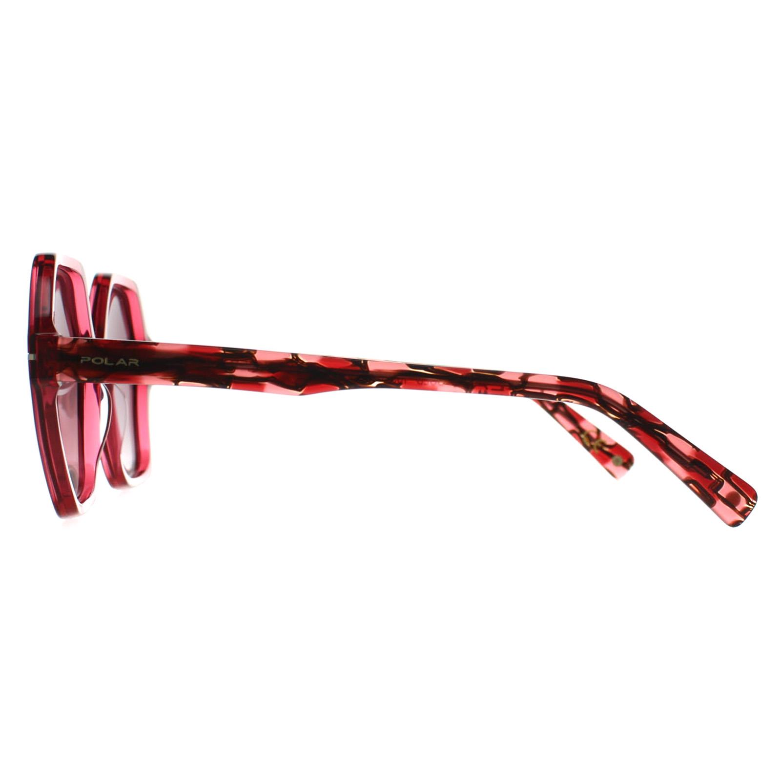 Square Transparent Pink Pink Gradient Polarized Gold 135, Image 3 of 3