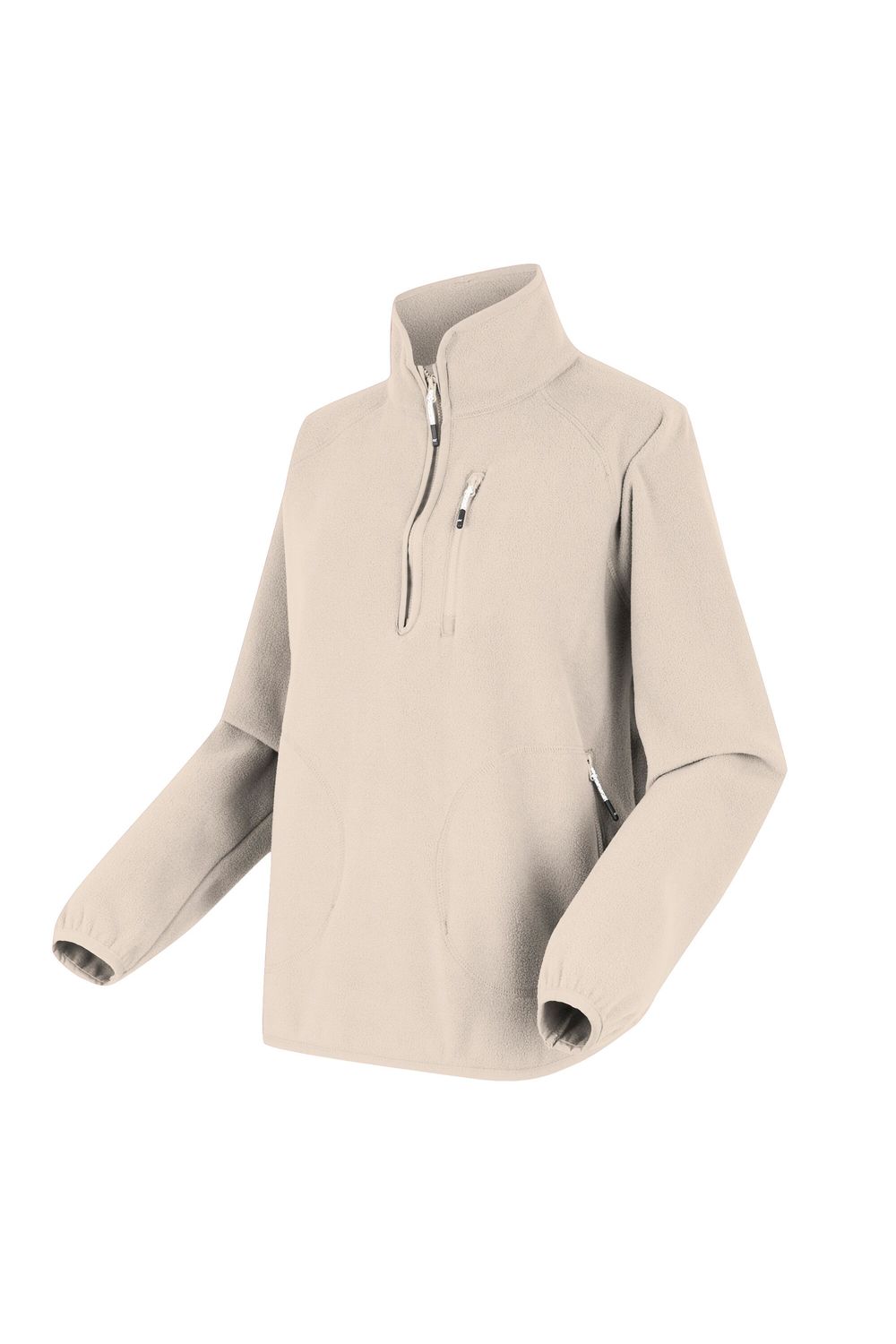 Cream Frankie Quarter Zip Fleece Top, Image 4 of 5
