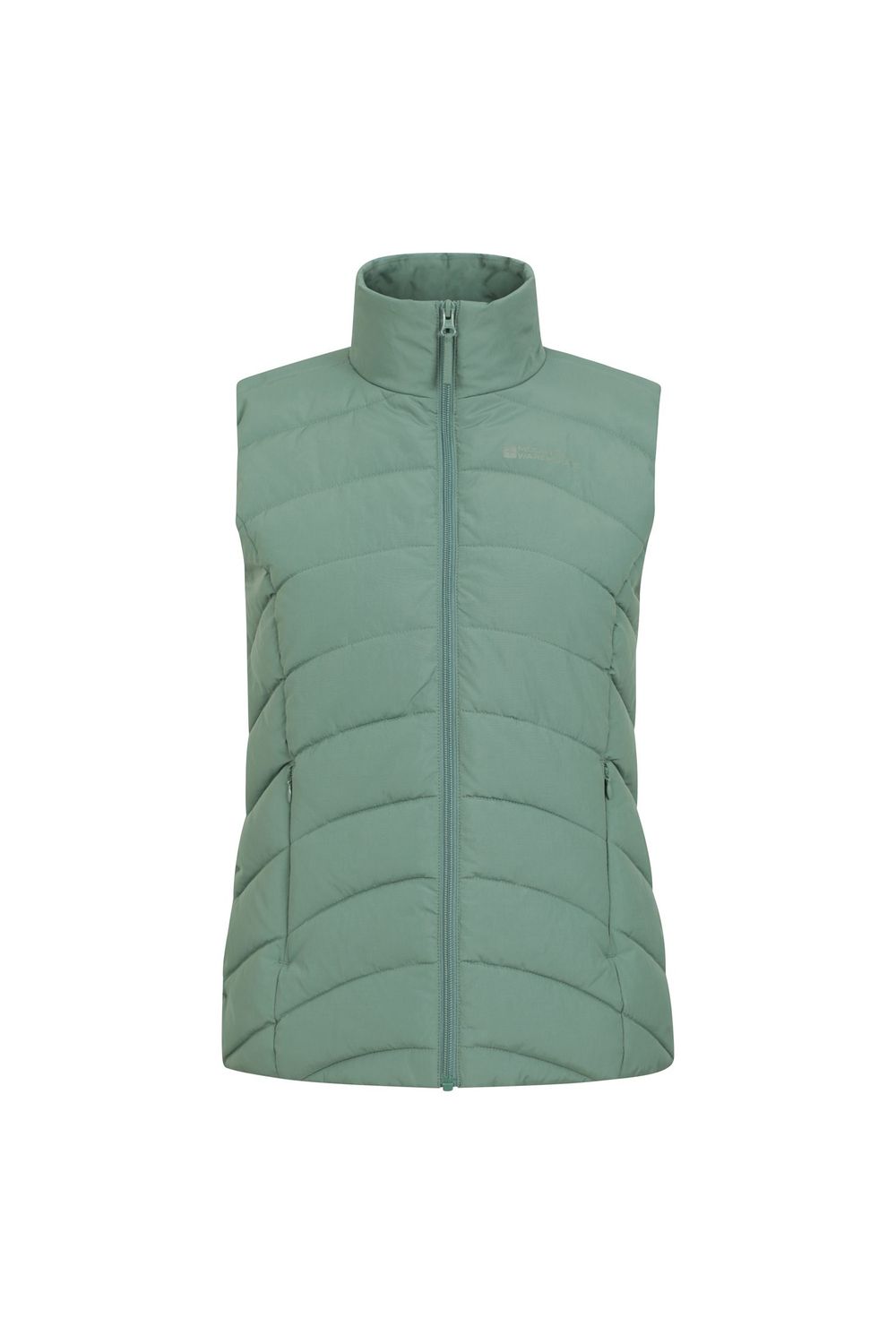 Dark Green Opal Padded Gilet, Image 1 of 6