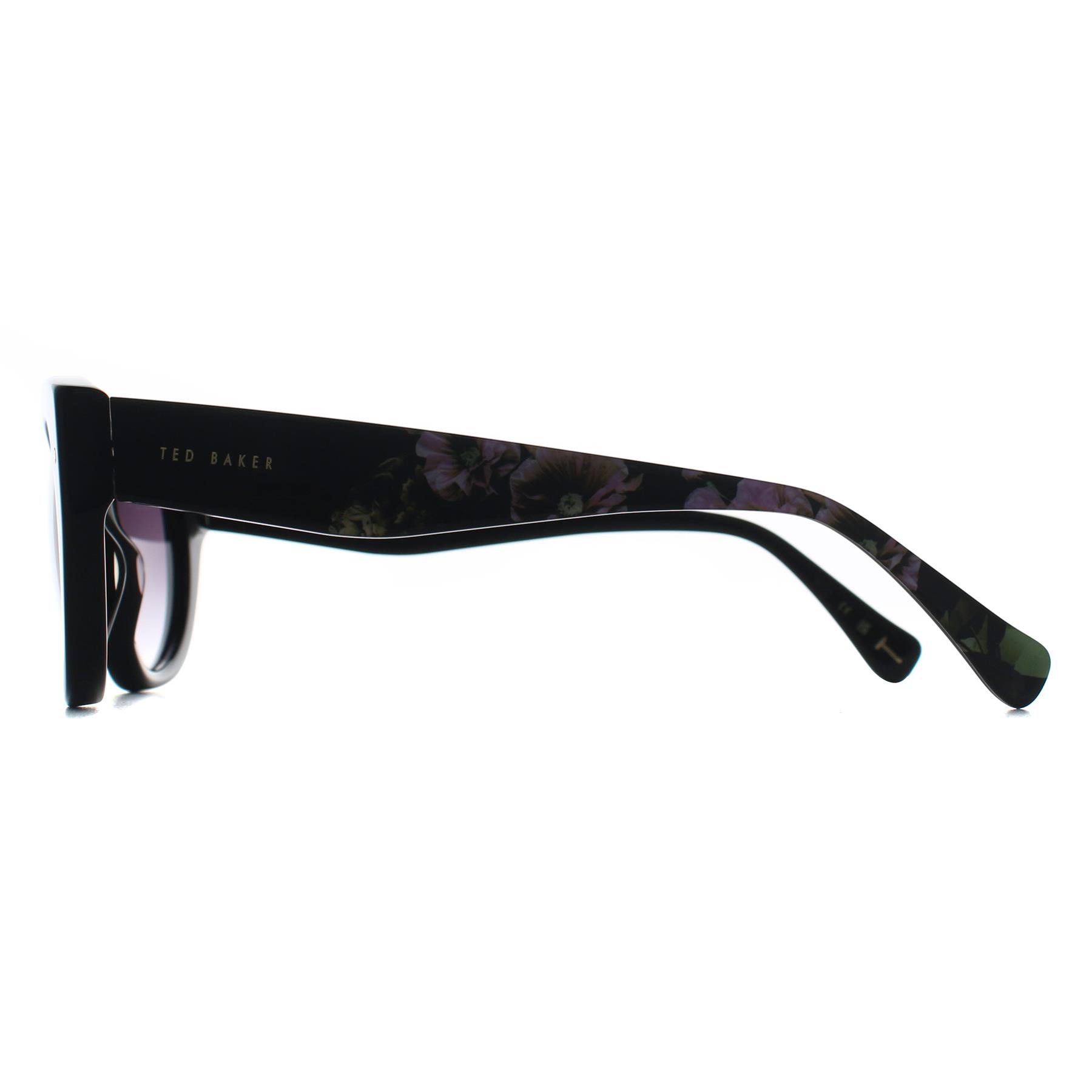 Black Ted Baker Black Oval Gloss Black Grey Gradient TB1737, Image 3 of 3