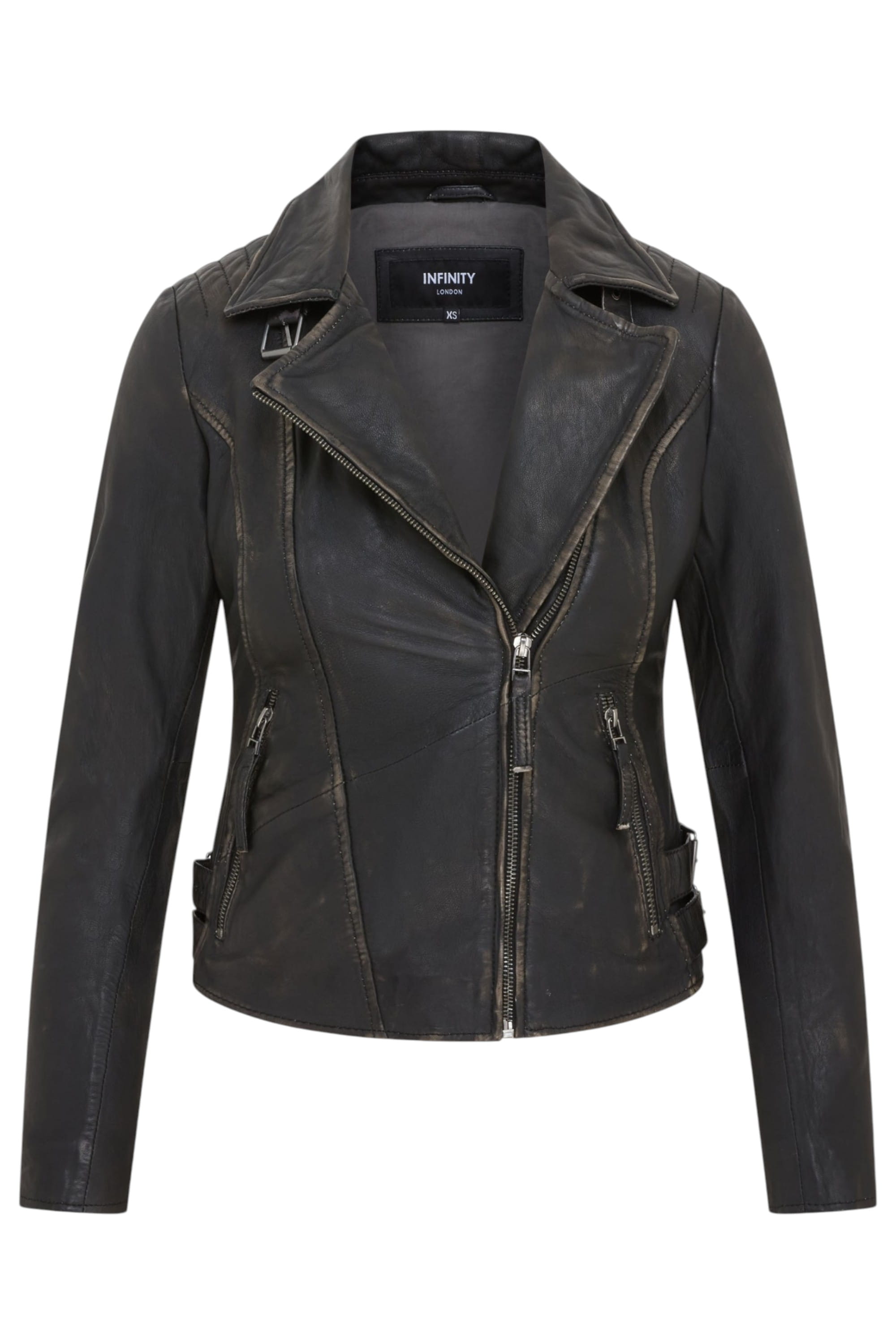 Tortoishell Leather Brando Biker Jacket - Finnsnes, Image 1 of 8