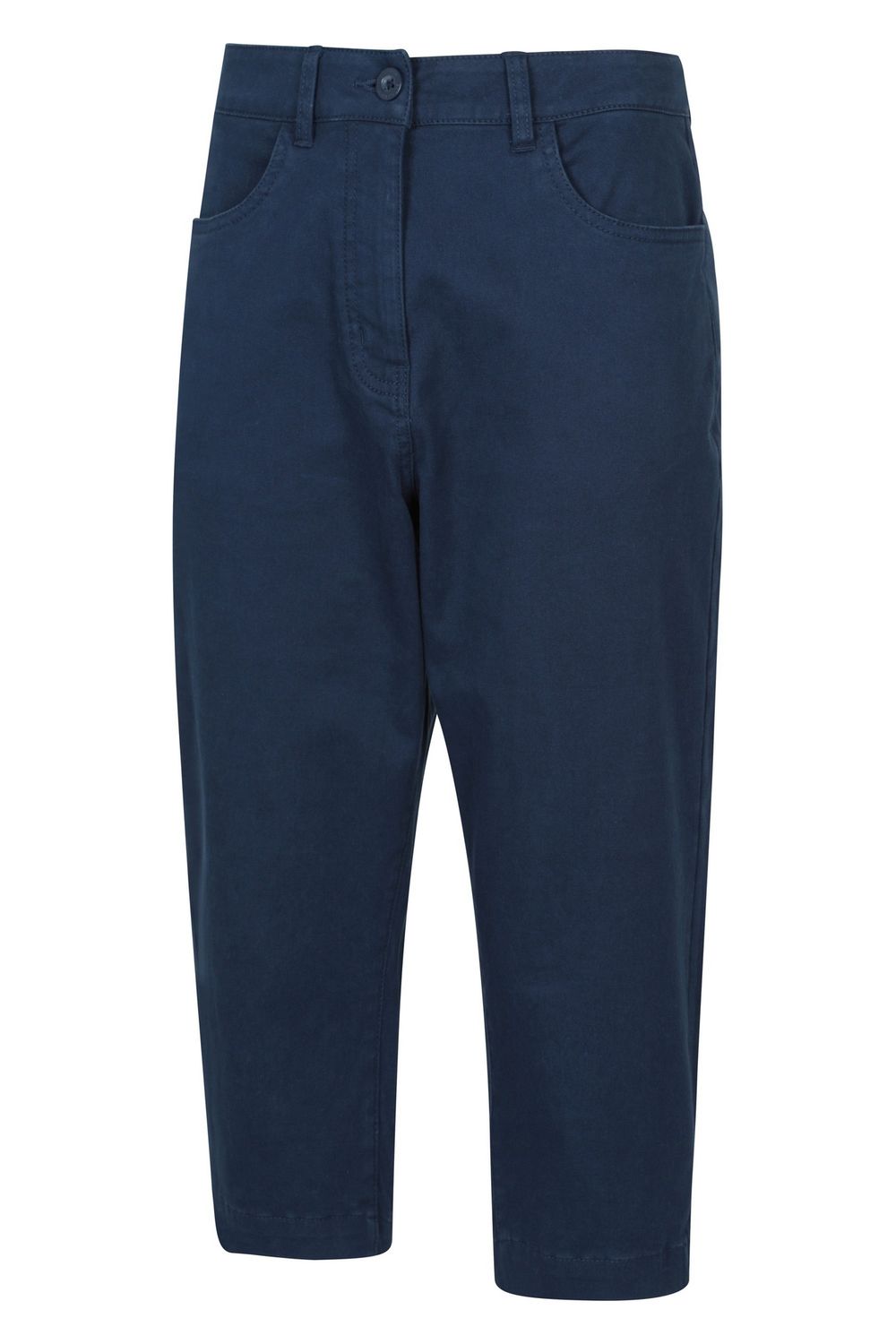 Navy Marina Cropped Trousers, Image 3 of 4