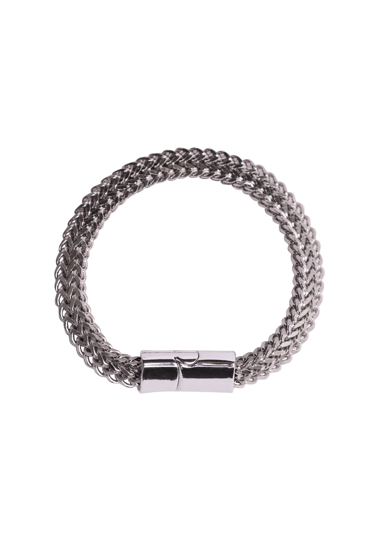 Silver Double Franco Chain Bracelet, Image 1 of 2