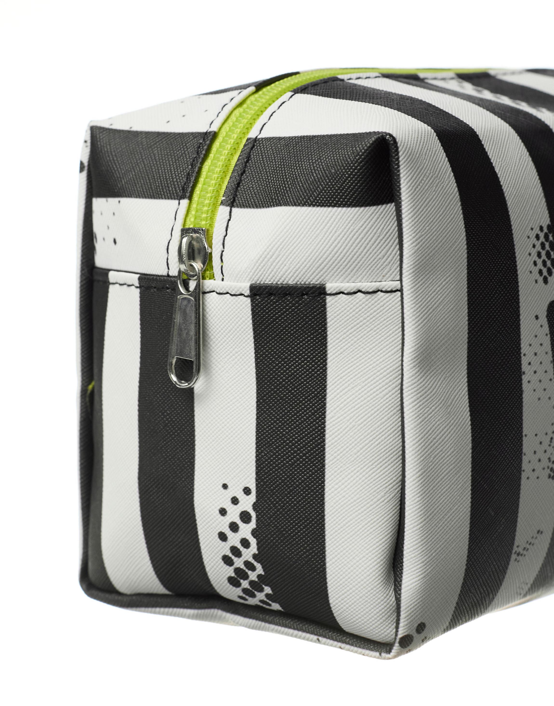 Multi Beetlejuice Stripey Logo One Makeup Bag, Image 4 of 6