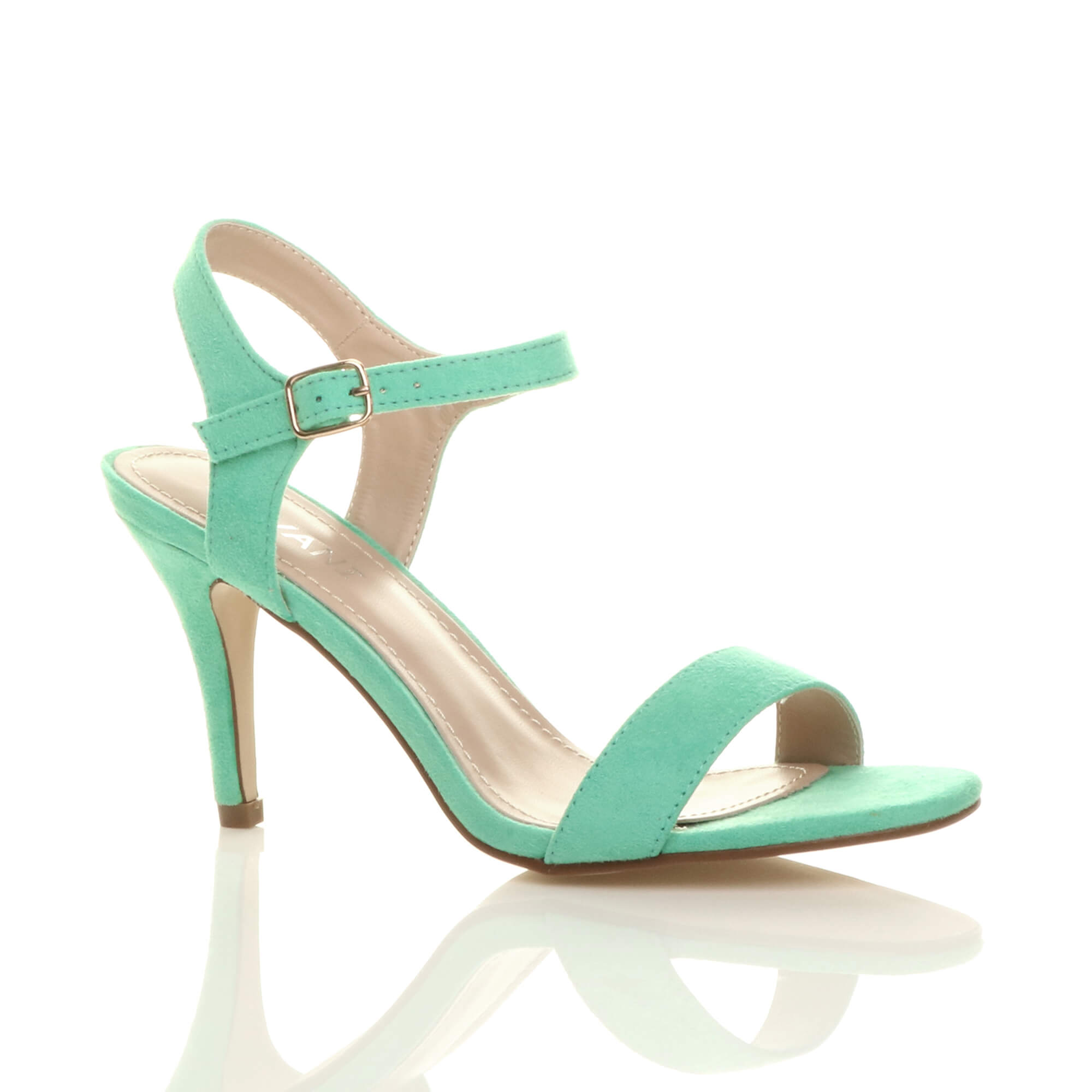 Mint AJVANI Mint Barely There Strappy High Heeled Sandals, Image 1 of 6