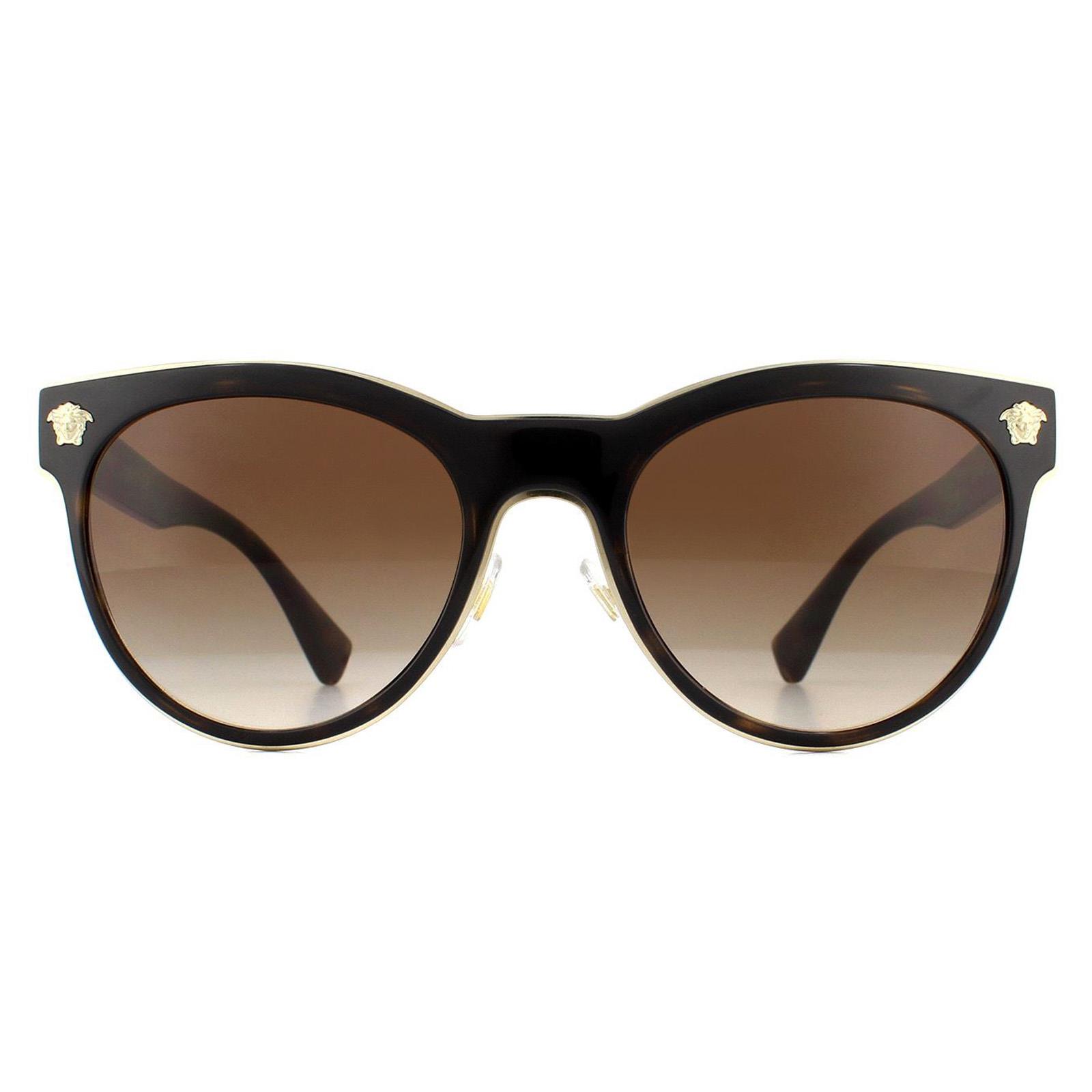 Brown Cat Eye Dark Havana Brown Gradient Sunglasses, Image 1 of 6