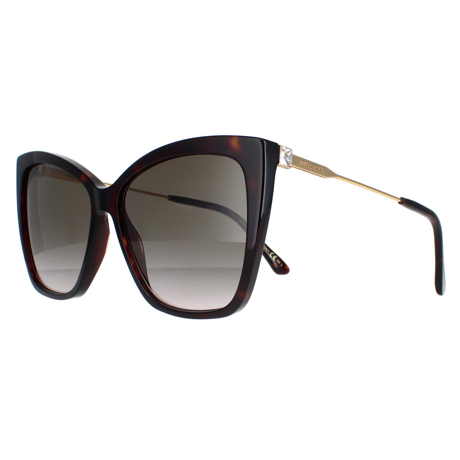 Brown Jimmy Choo Brown Cat Eye Dark Havana Brown Gradient Seba/S, Image 2 of 4