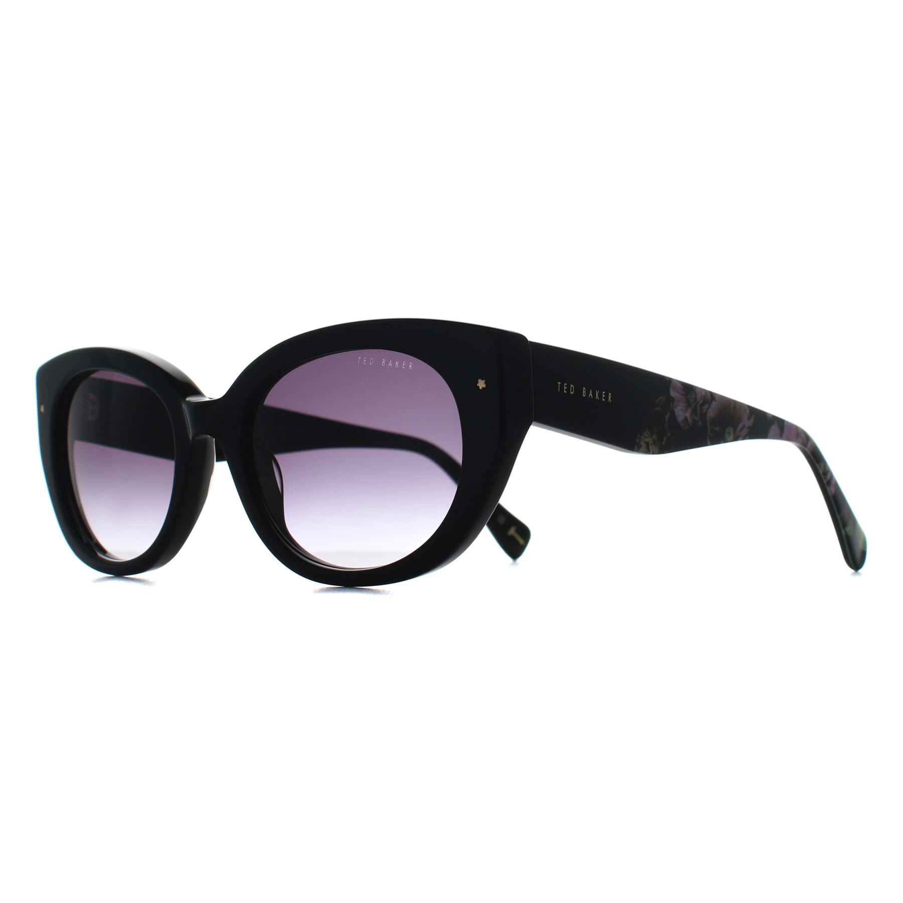 Black Ted Baker Black Oval Gloss Black Grey Gradient TB1737, Image 2 of 3